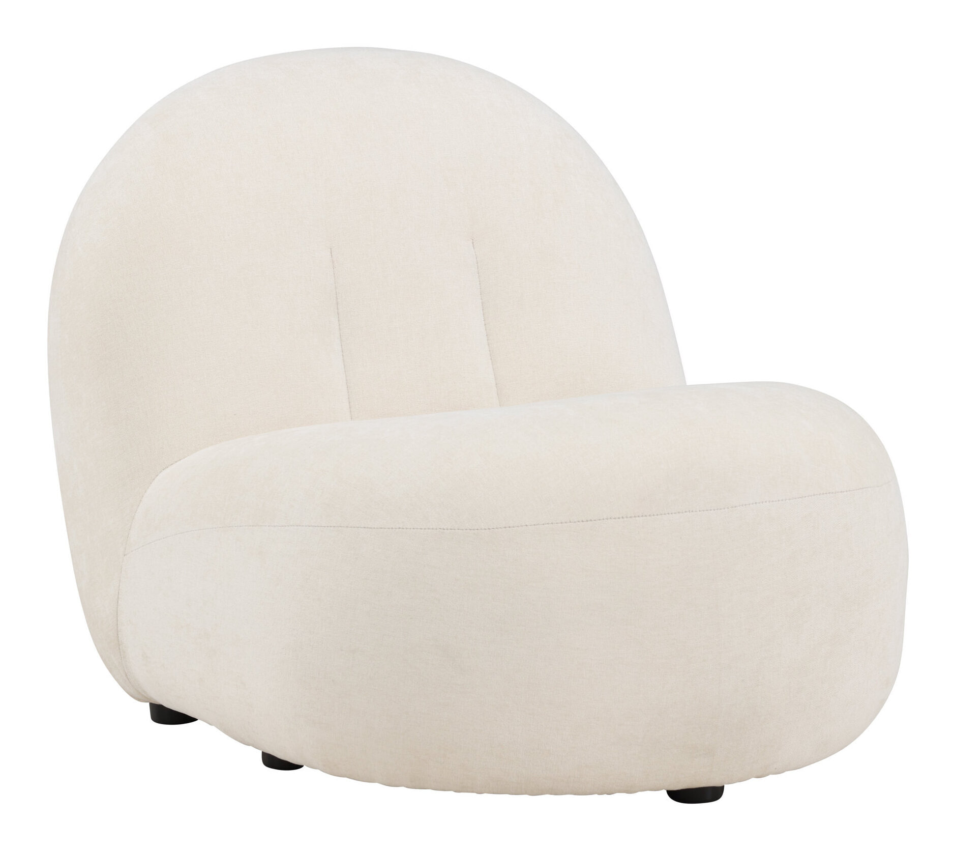 Nohr Fauteuil 'Hadiyah' Linnenlook, kleur Beige