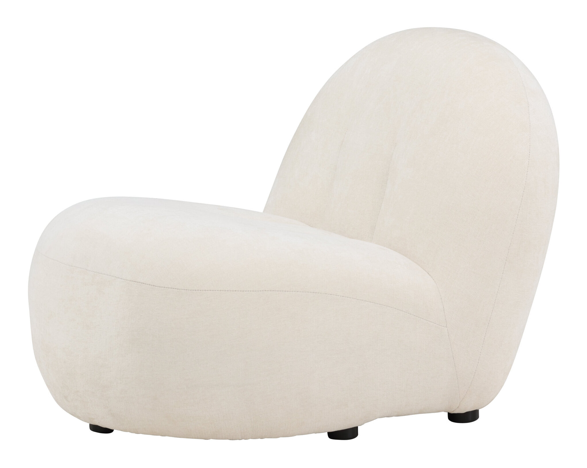 Nohr Fauteuil 'Hadiyah' Linnenlook, kleur Beige
