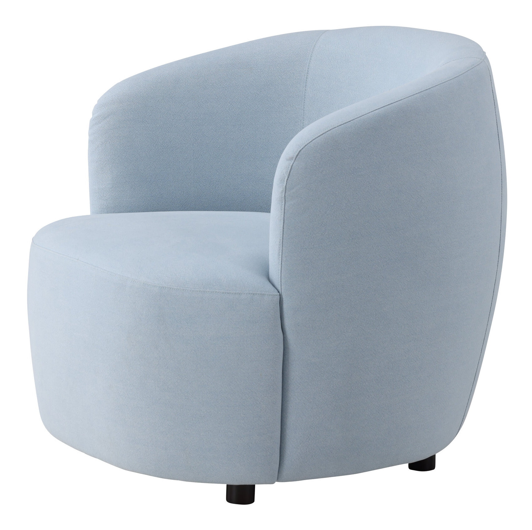 Nohr Fauteuil 'Obie' Linnenlook, kleur Lichtblauw