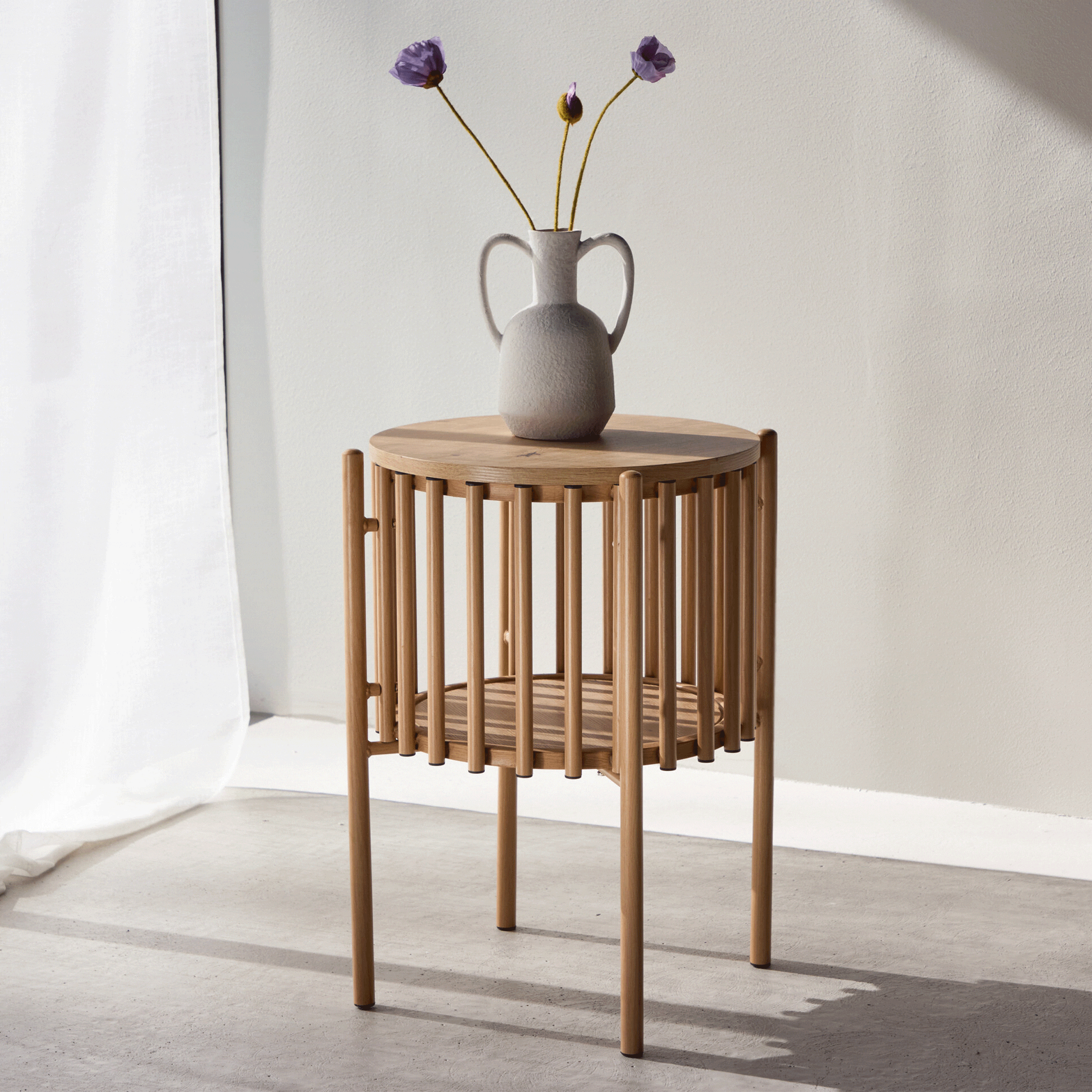 Nohr Ronde Bijzettafel Arwa 45cm - Naturel