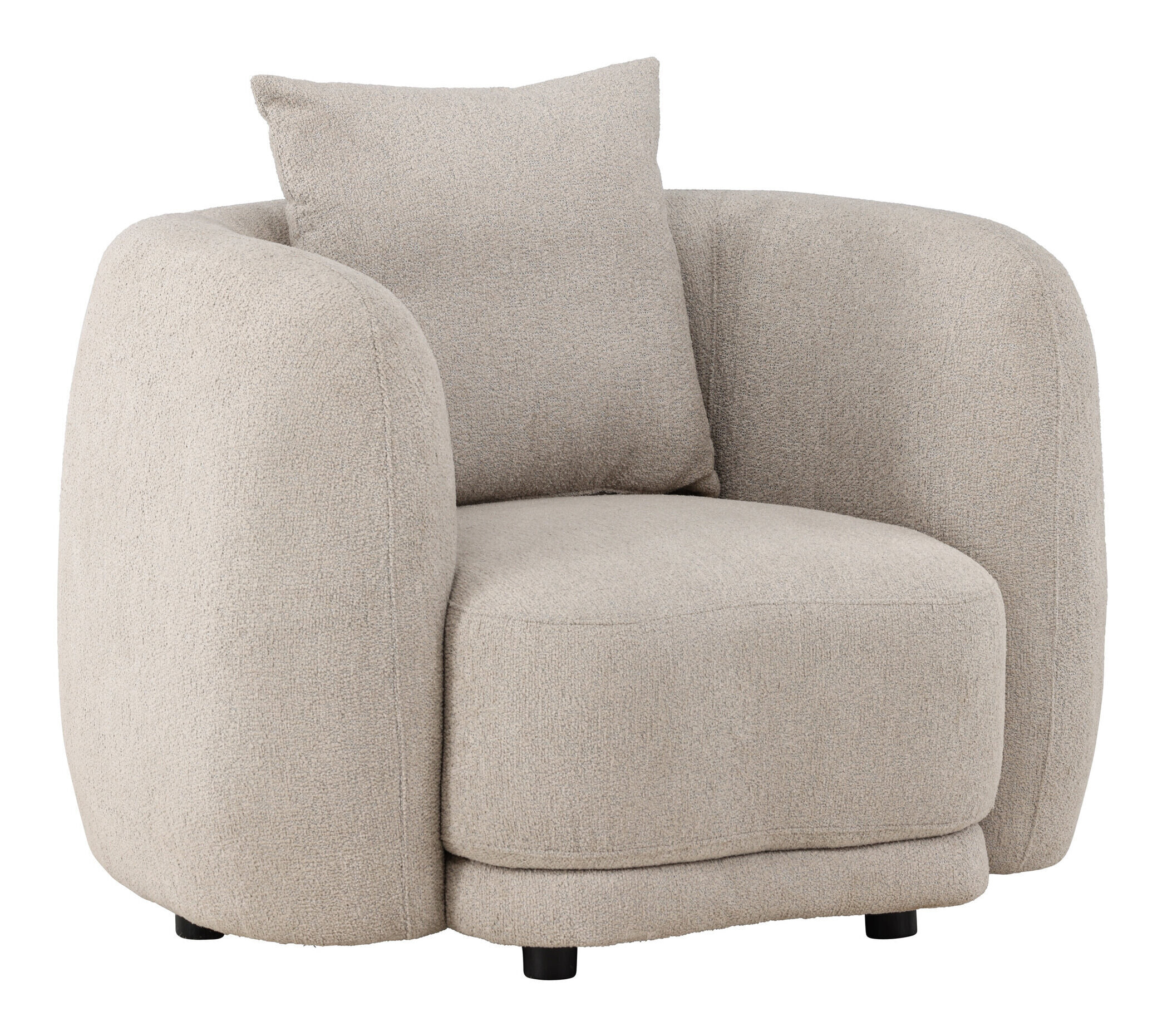Nohr Fauteuil 'Macrina' Bouclé, kleur Beige