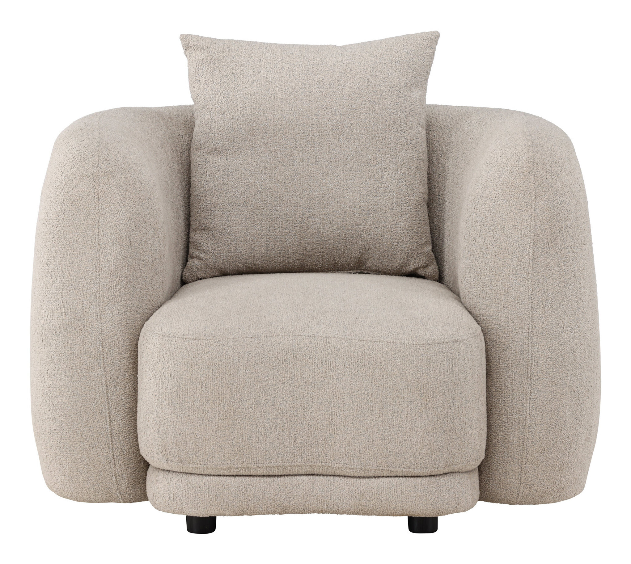 Nohr Fauteuil 'Macrina' Bouclé, kleur Beige