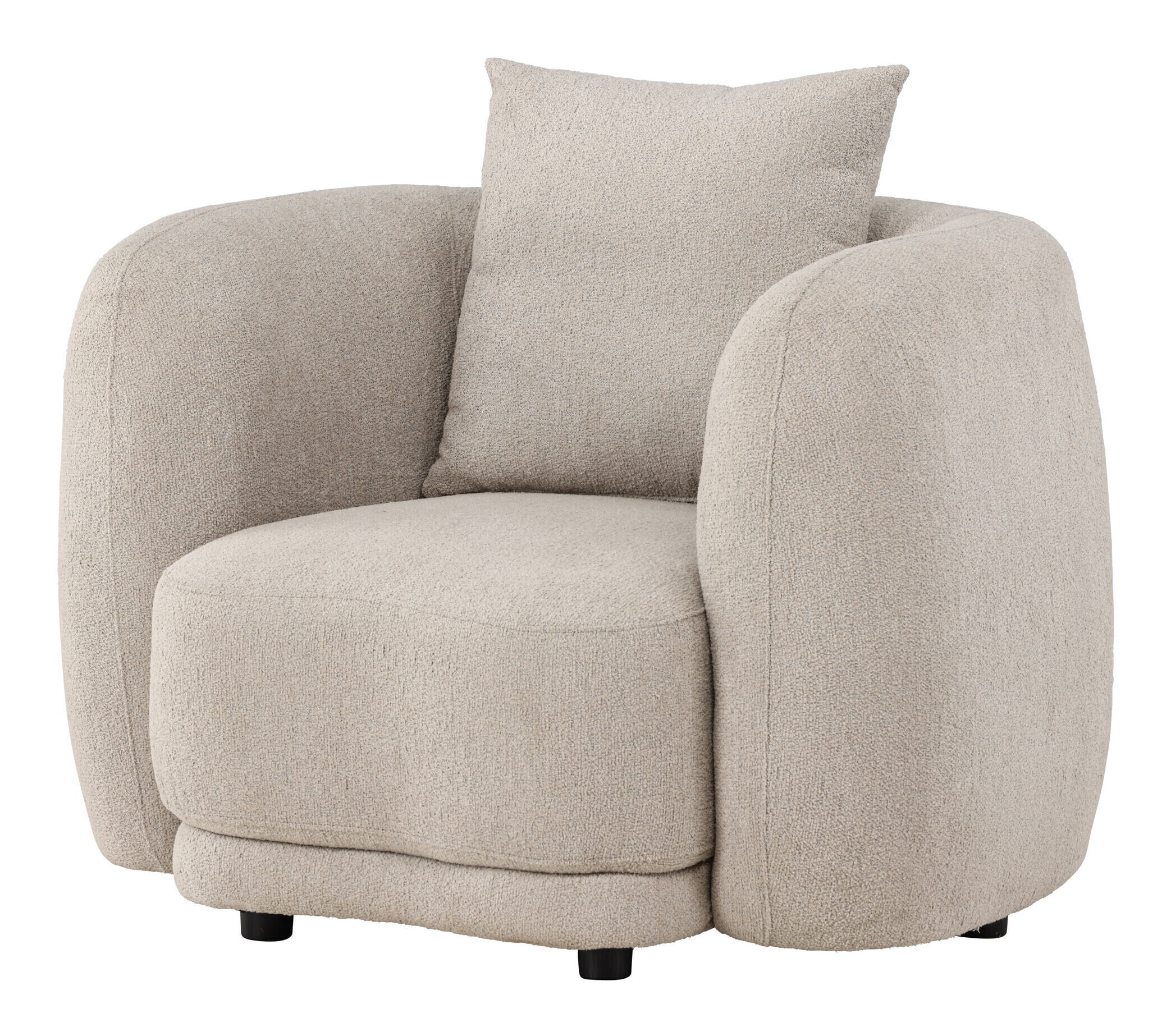 Nohr Fauteuil 'Macrina' Bouclé, kleur Beige
