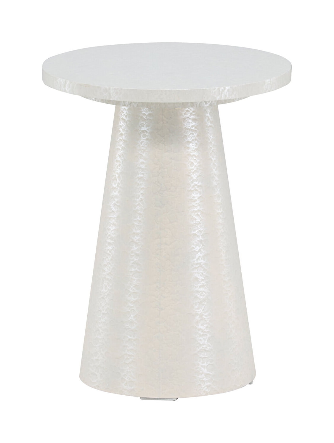Nohr Ronde Bijzettafel 'Mikeisha' 35cm, kleur Glossy Wit