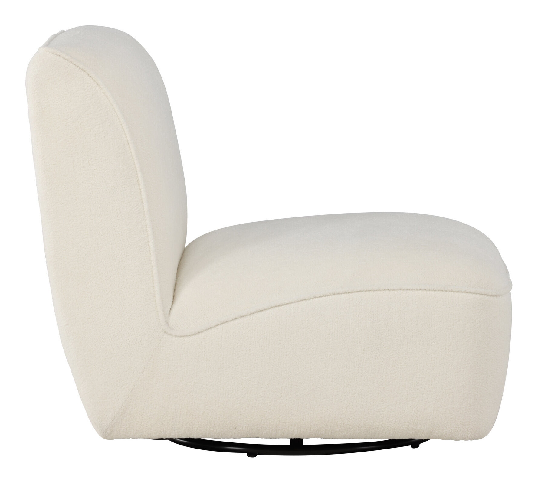Nohr Draaifauteuil 'Kavitha' Bouclé, kleur Wit