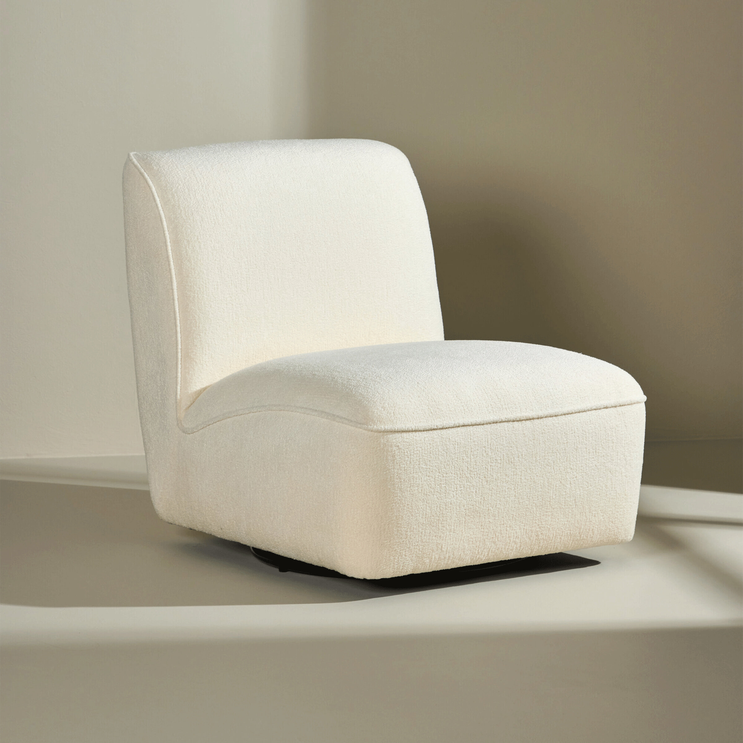 Nohr Draaifauteuil Kavitha Bouclé - Wit