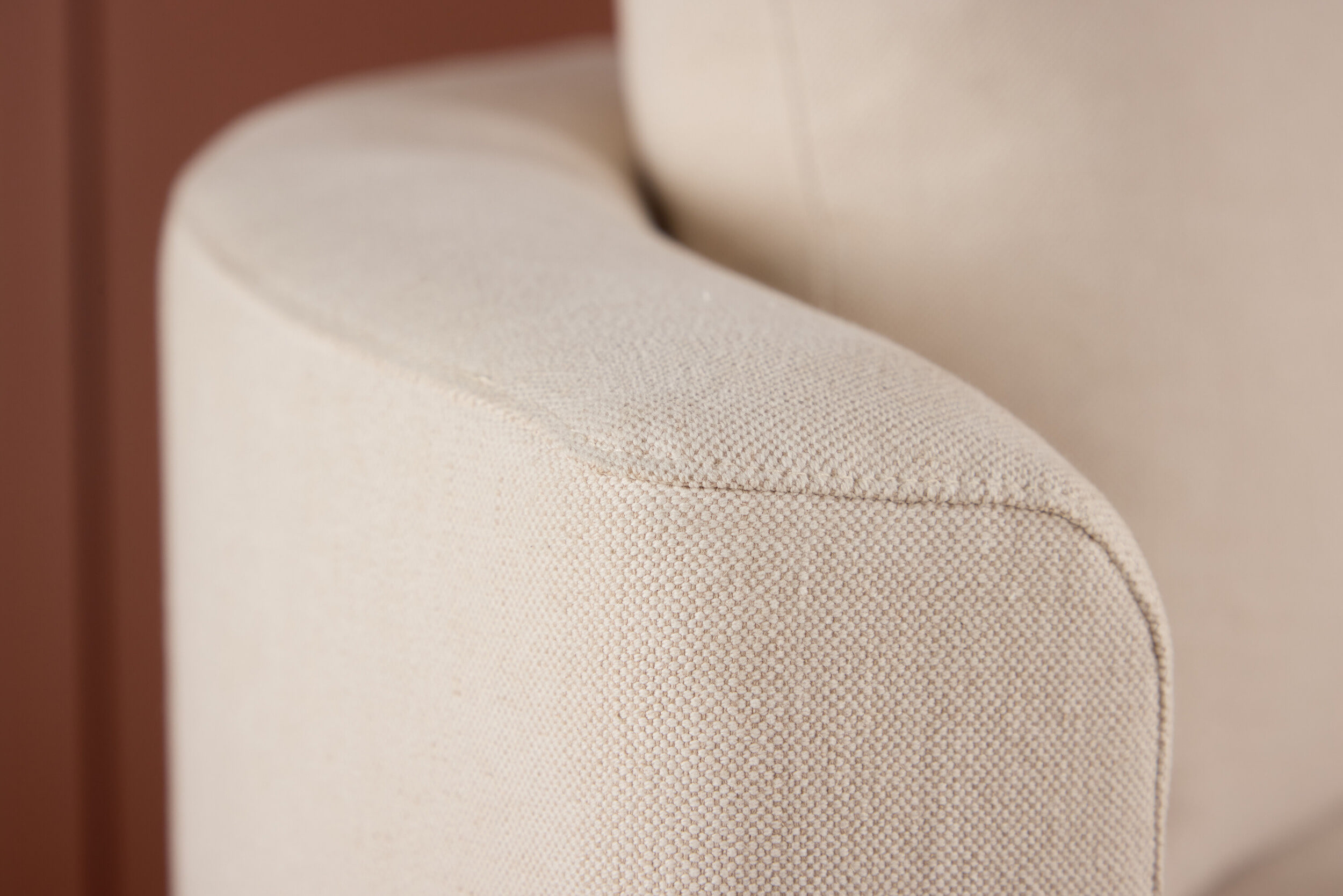 Nohr Bank Loveseat 'Keeli' Linnenlook, kleur Beige