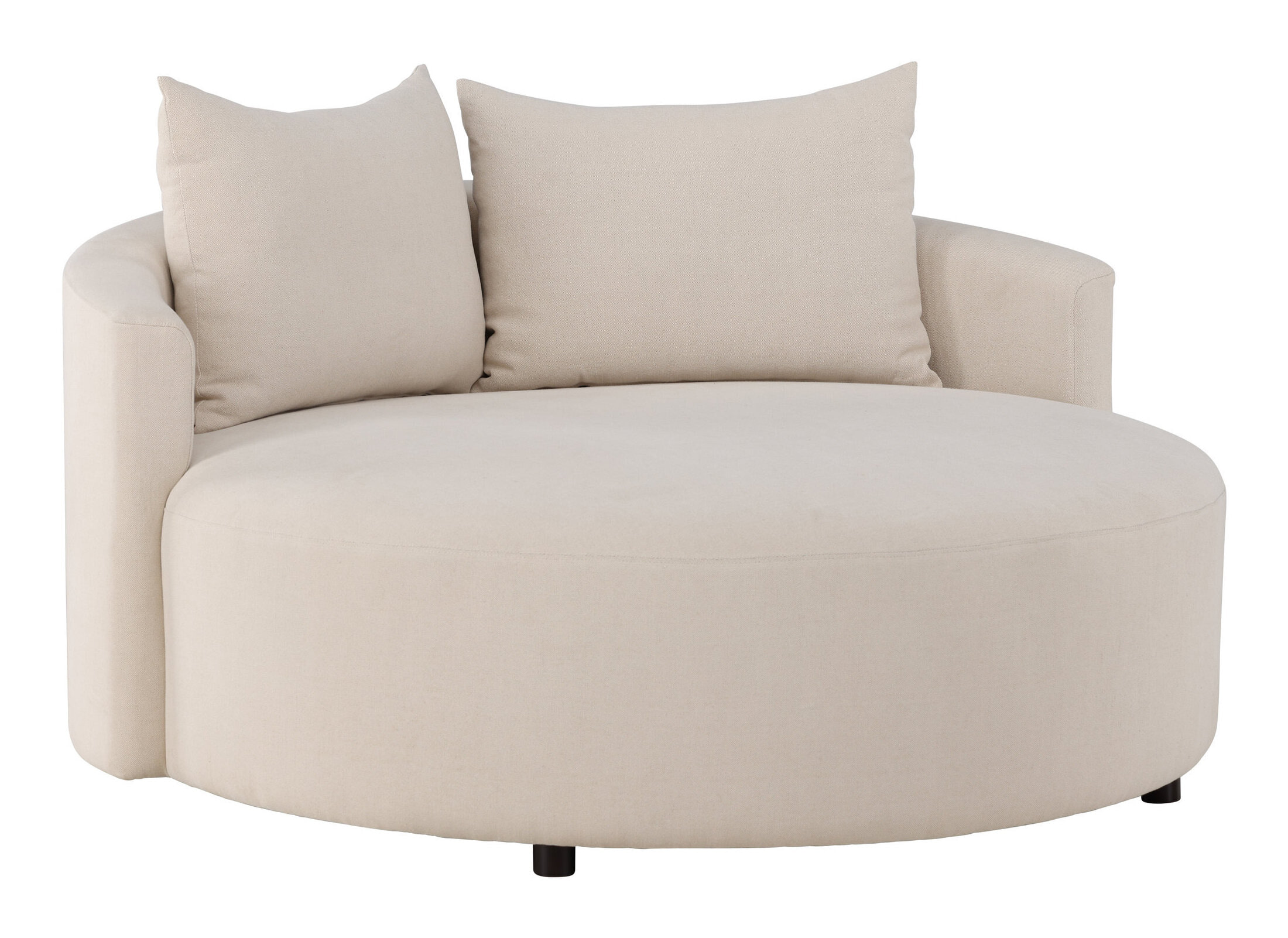 Nohr Bank Loveseat 'Keeli' Linnenlook, kleur Beige