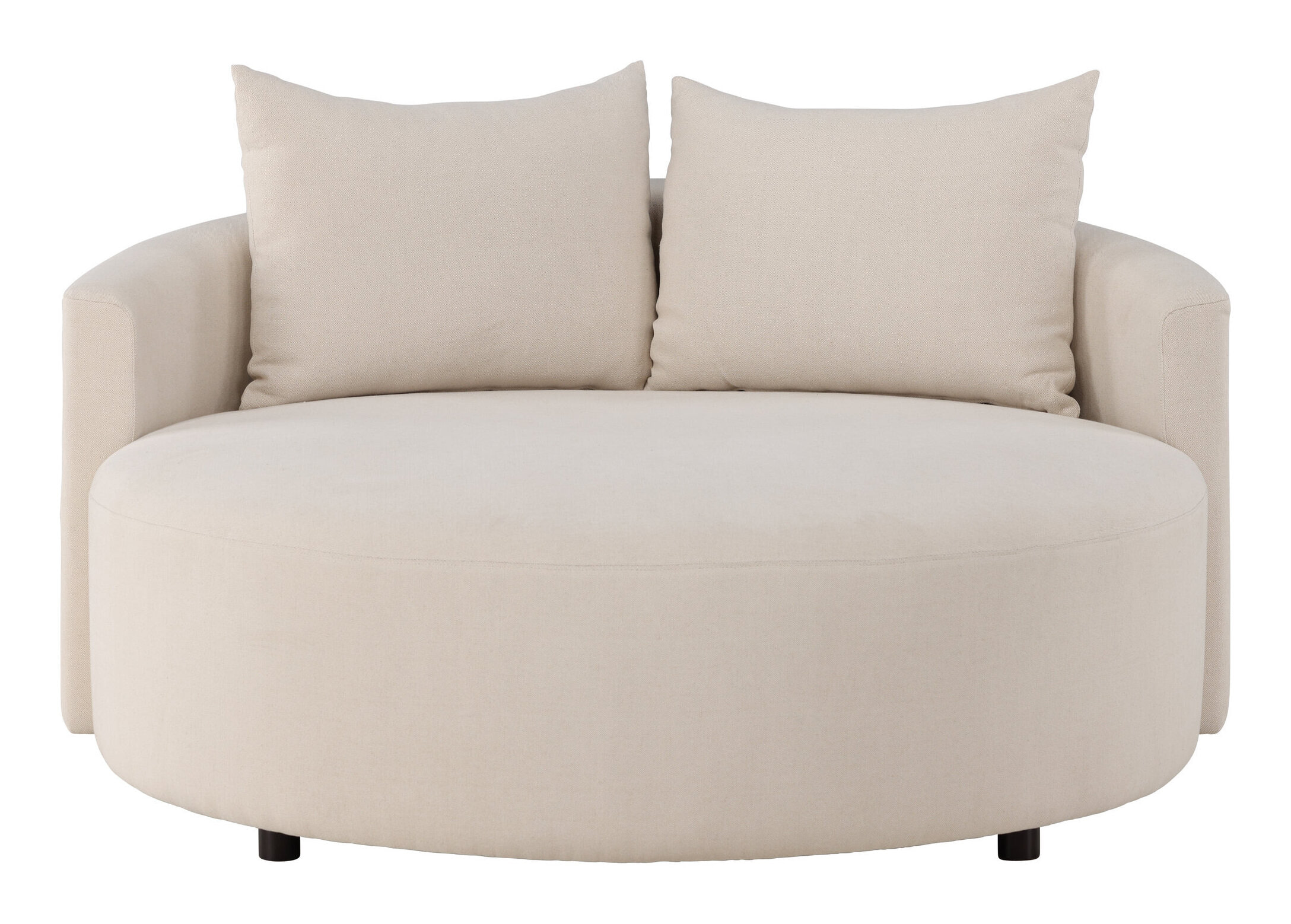 Nohr Bank Loveseat 'Keeli' Linnenlook, kleur Beige
