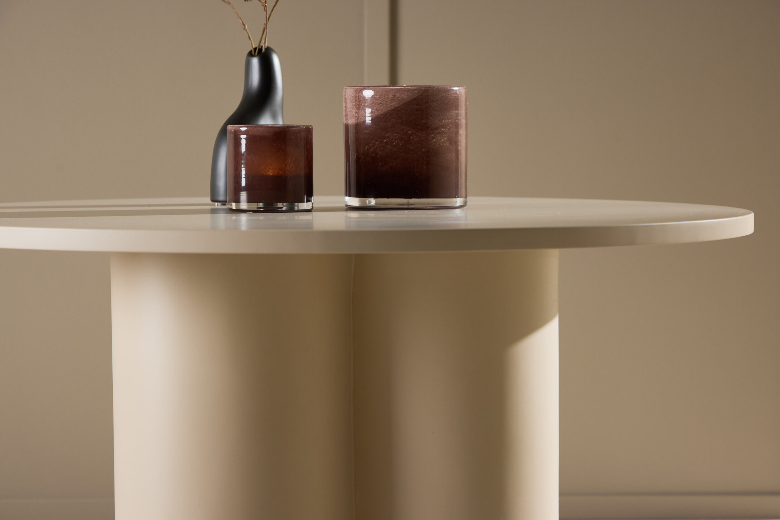Nohr Ronde Salontafel 'Anh' 80cm, kleur Beige
