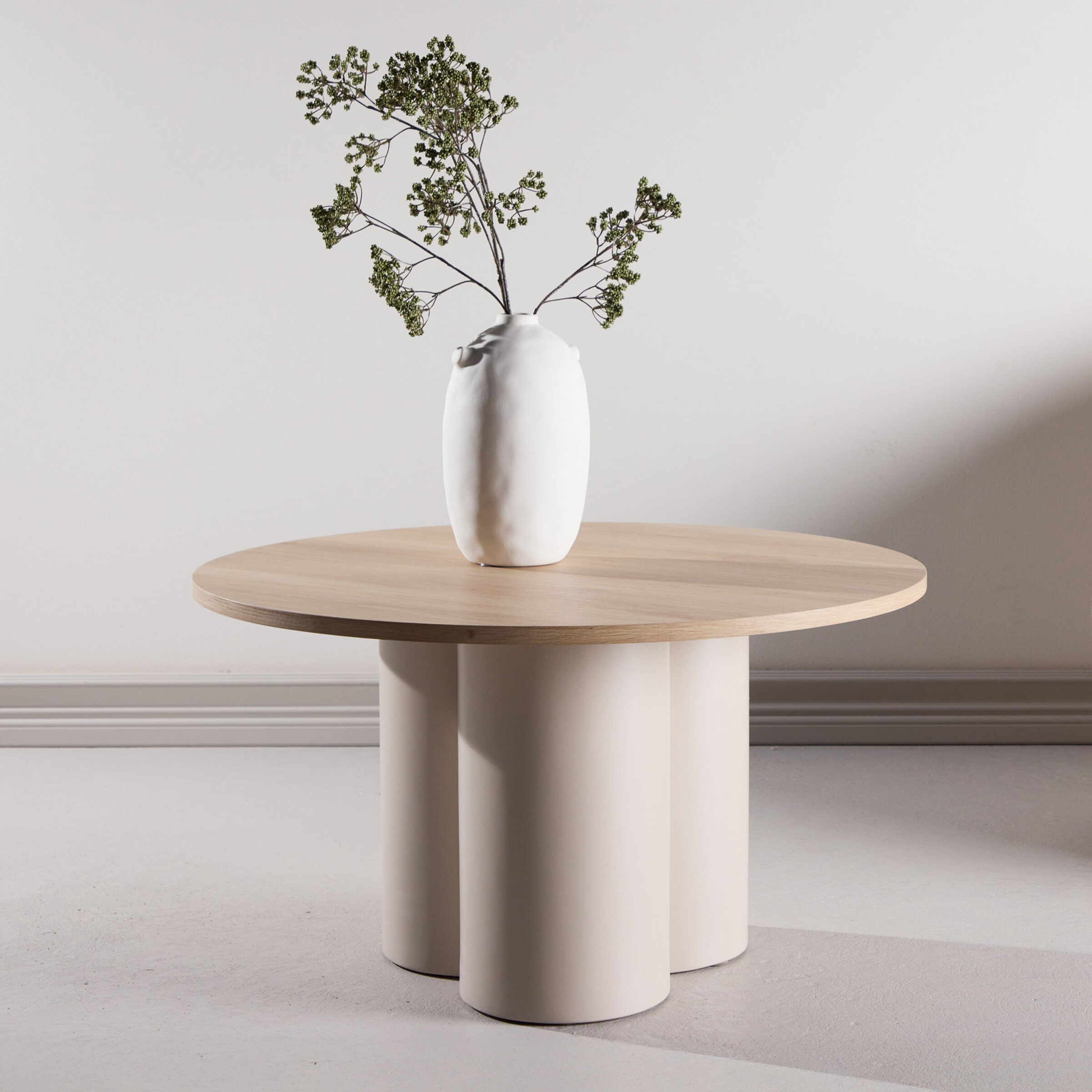 Nohr Ronde Salontafel Anh 80cm - Beige/Whitewash