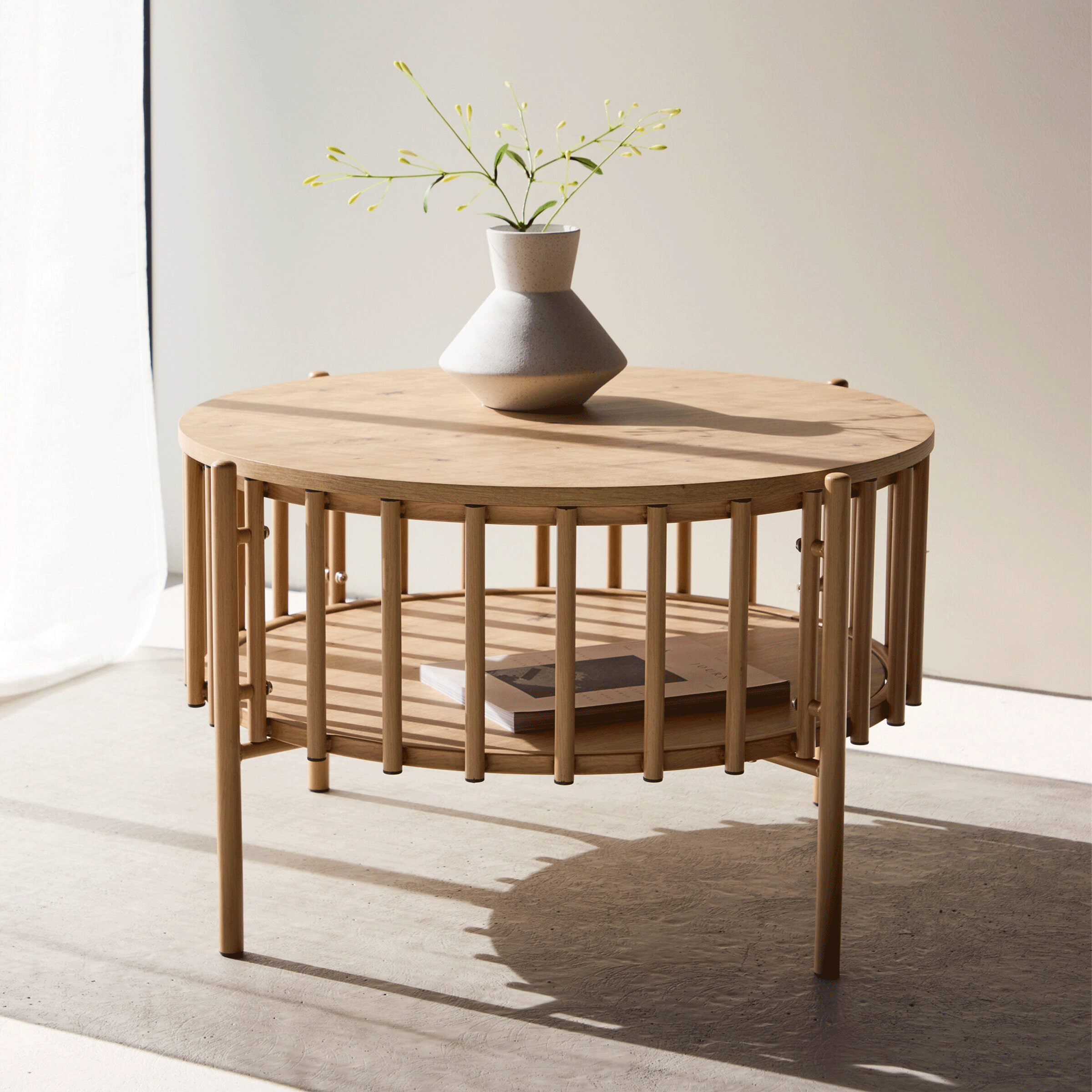 Nohr Ronde Salontafel Arwa 80cm - Naturel