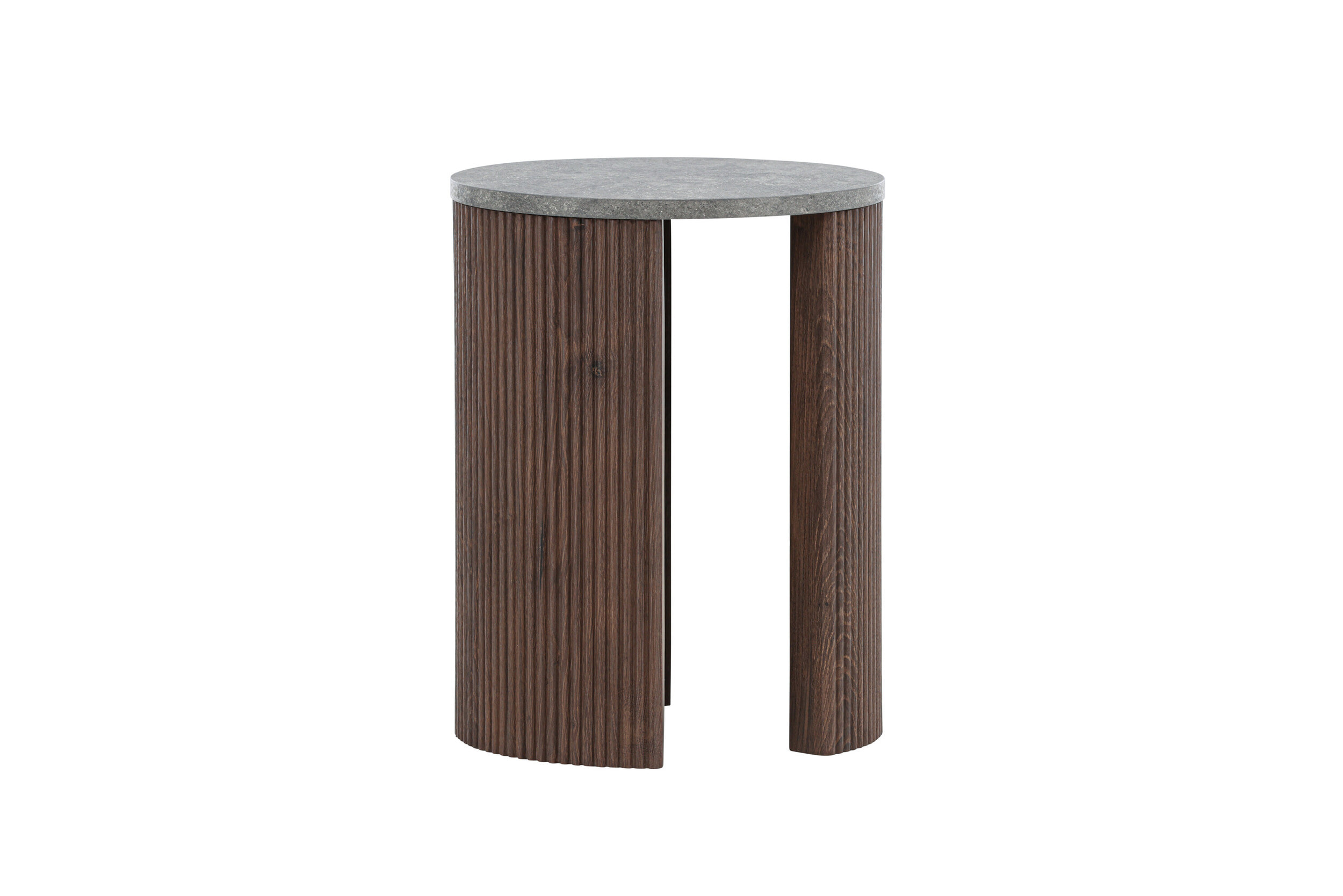 Nohr Ronde Bijzettafel 'Phallon' 40cm, kleur Mokka/Betonlook