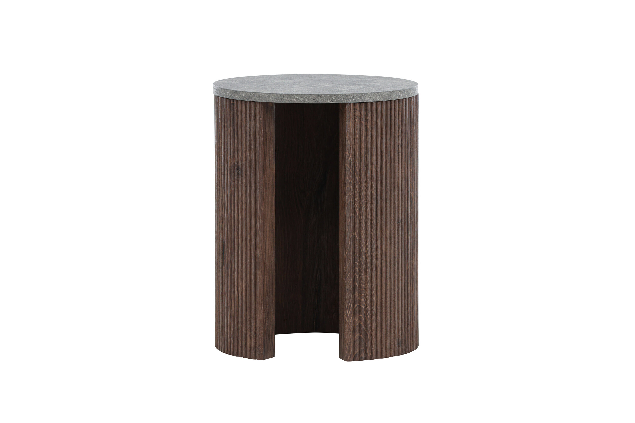 Nohr Ronde Bijzettafel 'Phallon' 40cm, kleur Mokka/Betonlook