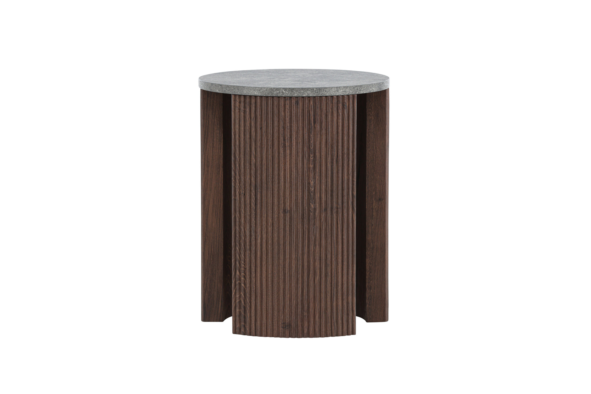 Nohr Ronde Bijzettafel 'Phallon' 40cm, kleur Mokka/Betonlook