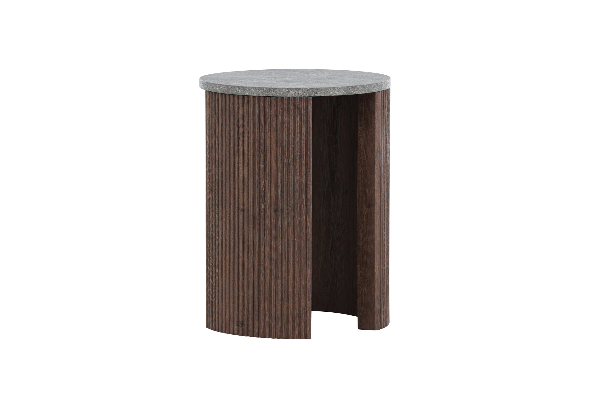 Nohr Ronde Bijzettafel 'Phallon' 40cm, kleur Mokka/Betonlook