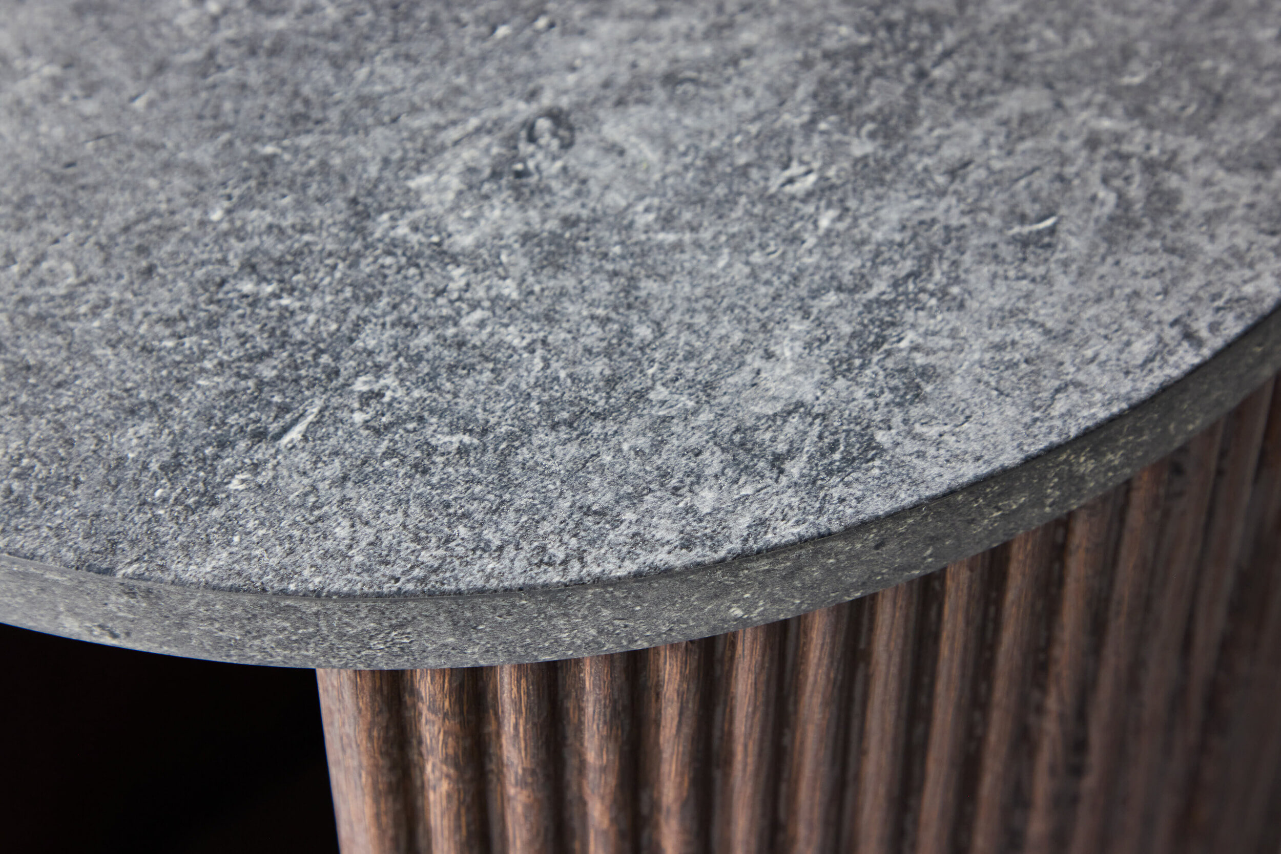 Nohr Ronde Bijzettafel 'Phallon' 40cm, kleur Mokka/Betonlook