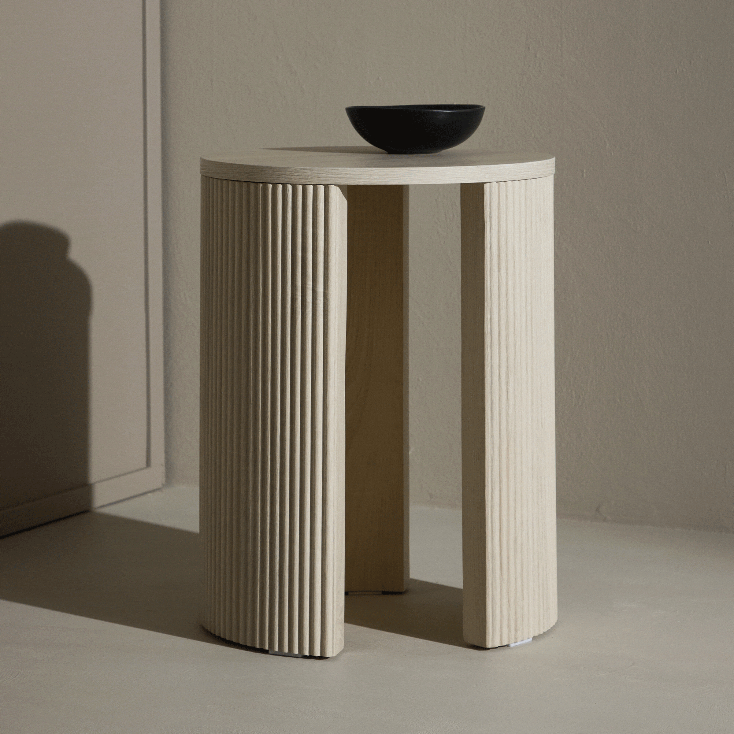 Nohr Ronde Bijzettafel Phallon 40cm - Whitewash