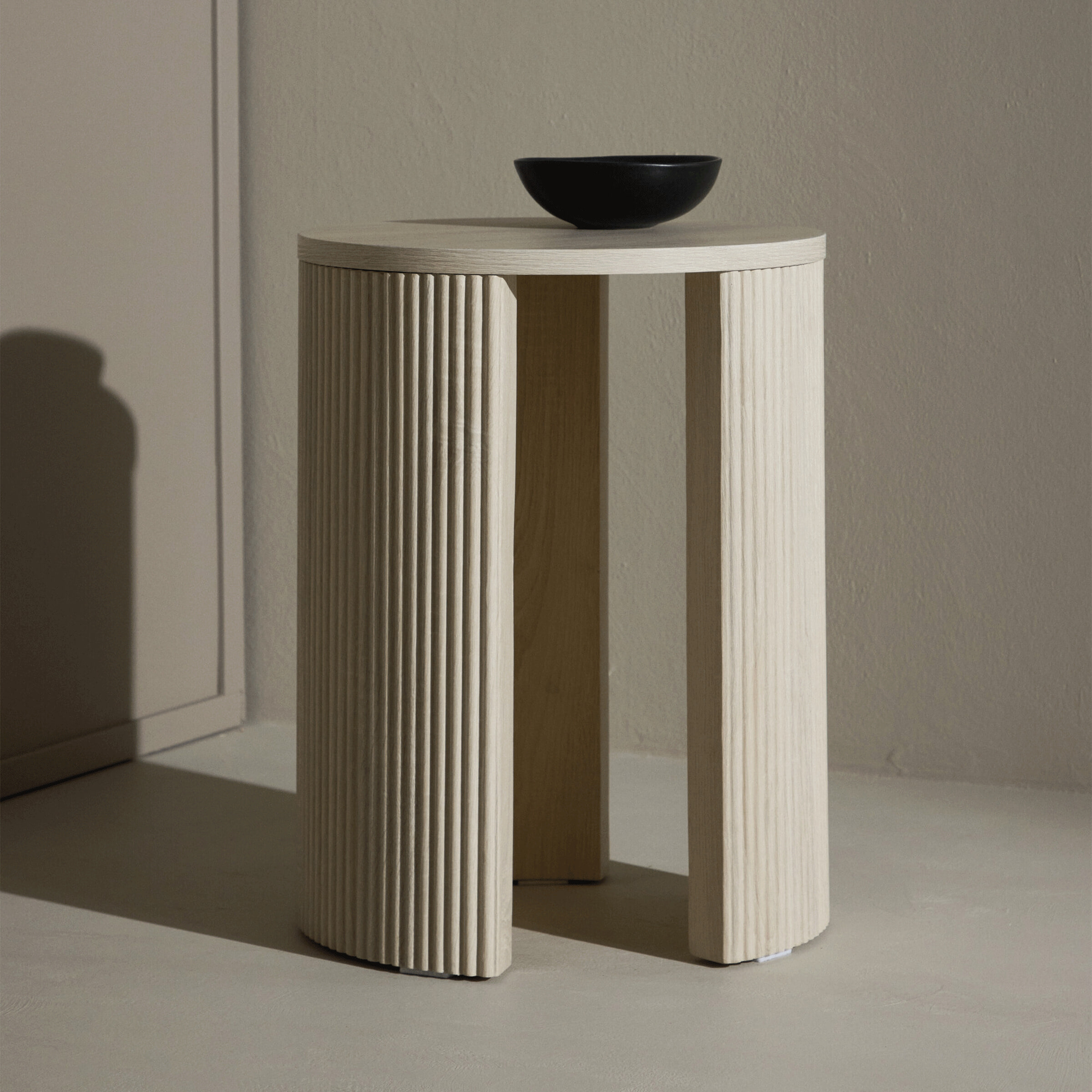 Nohr Ronde Bijzettafel Phallon 40cm - Whitewash