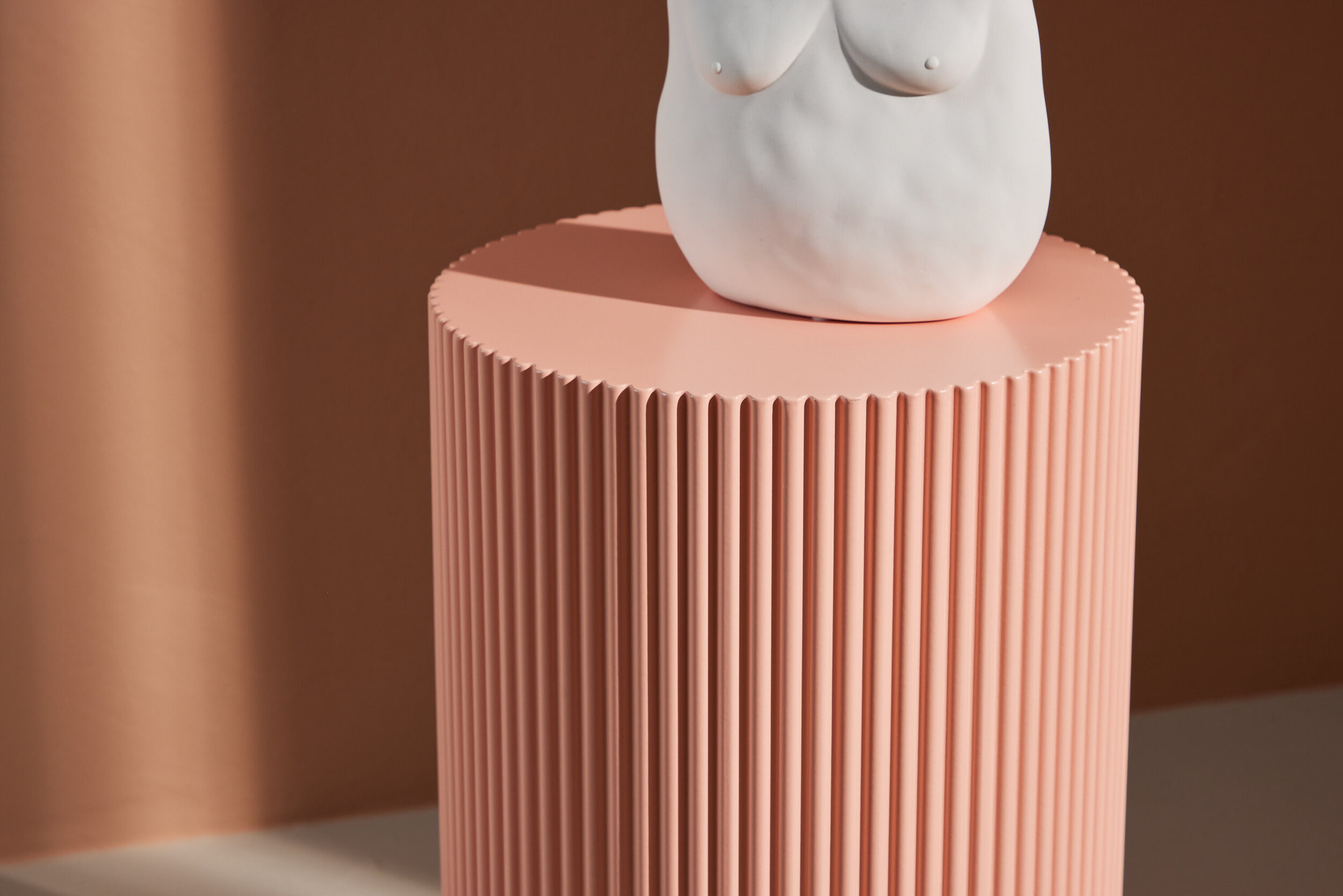 Nohr Ronde Bijzettafel 'Mistina' MDF, 30cm, kleur Peach