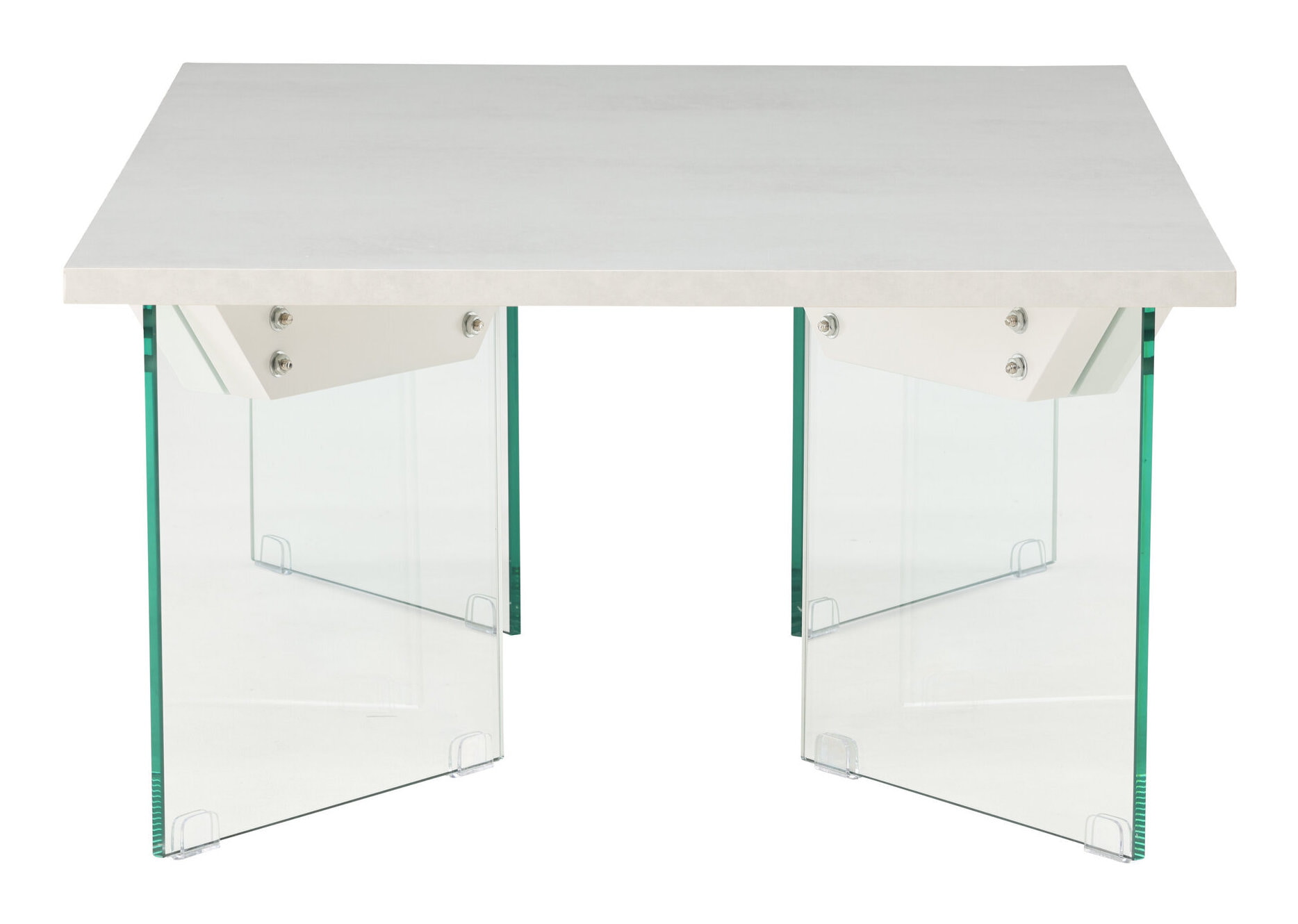 Nohr Salontafel 'Hal' Betonlook en glas, 120 x 80cm
