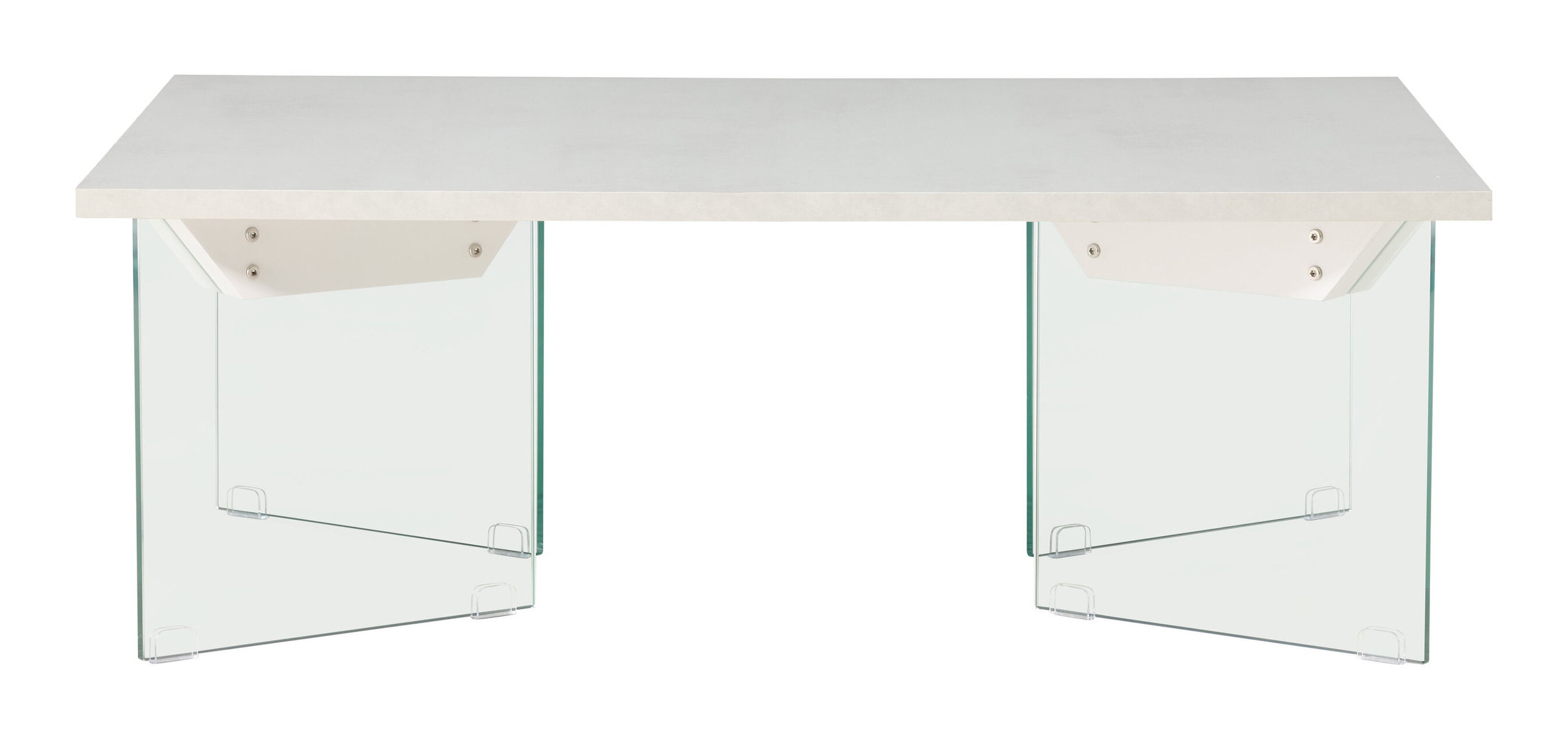 Nohr Salontafel 'Hal' Betonlook en glas, 120 x 80cm