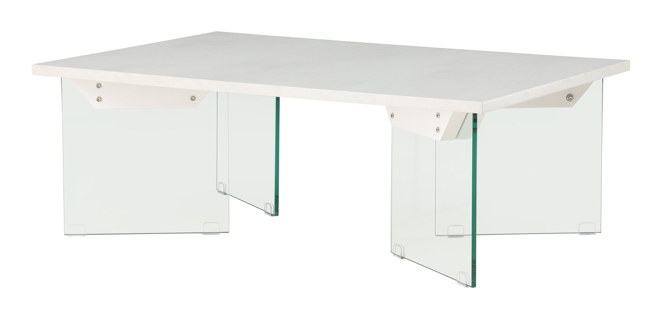 Nohr Salontafel 'Hal' Betonlook en glas, 120 x 80cm