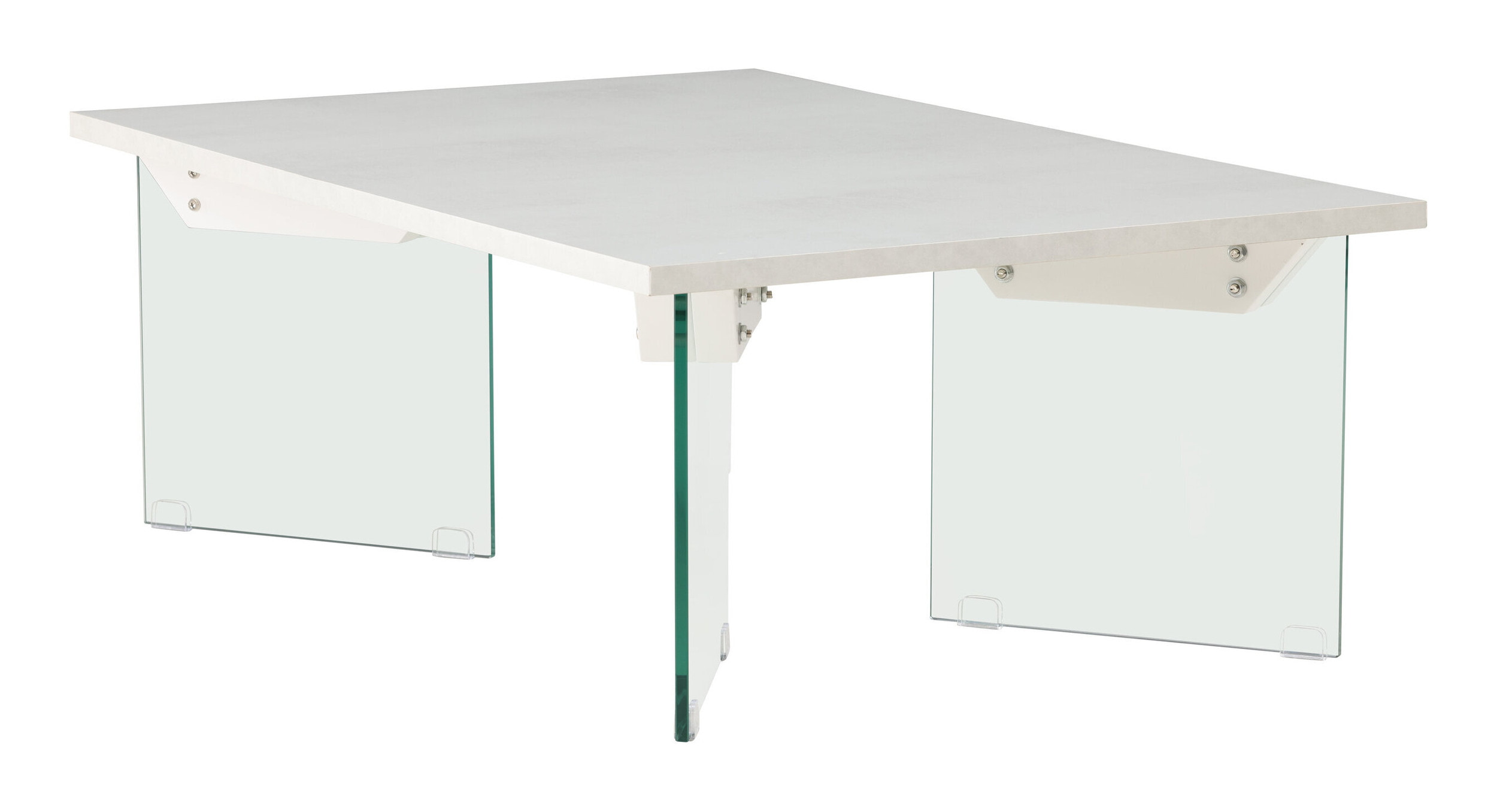 Nohr Salontafel 'Hal' Betonlook en glas, 120 x 80cm