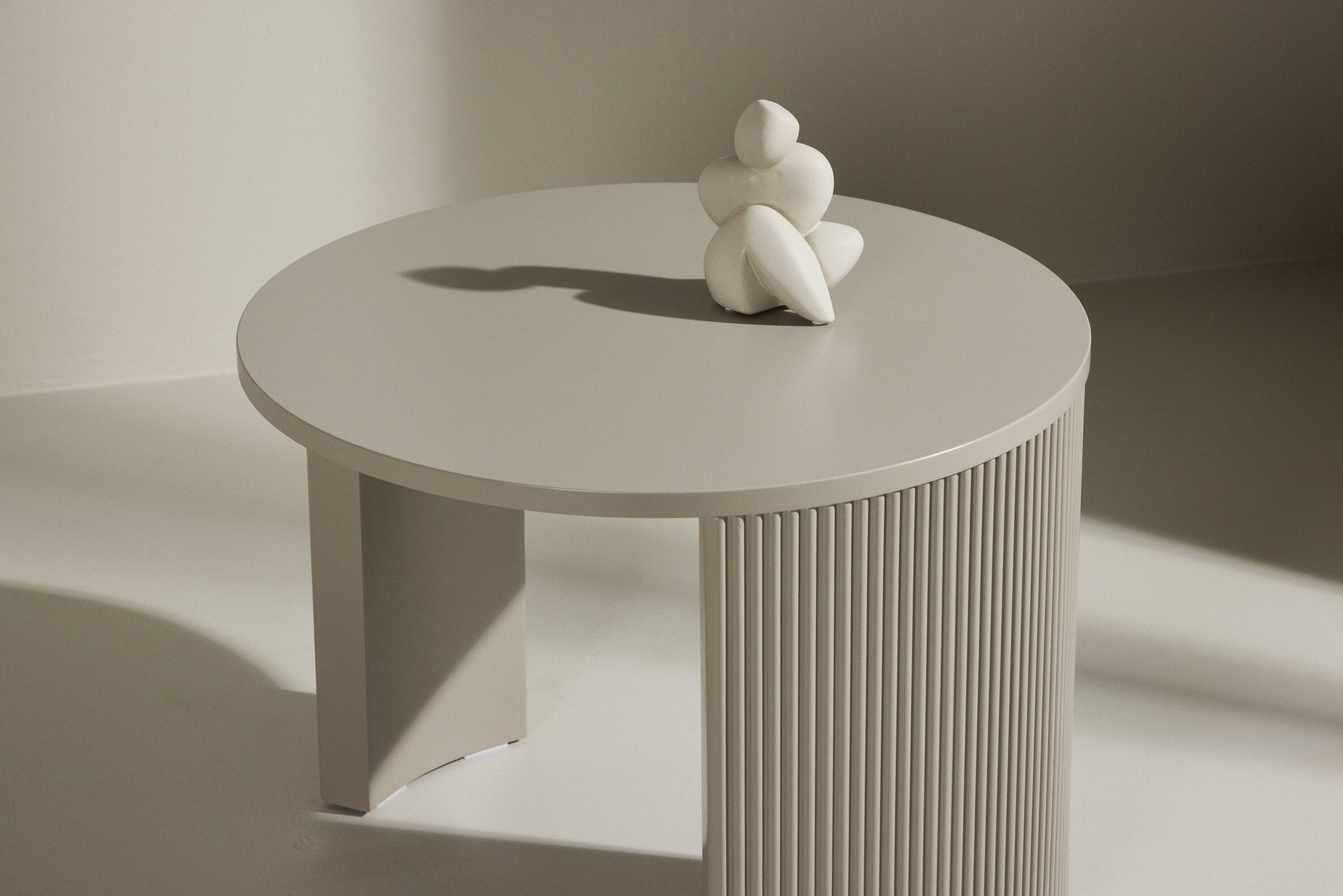 Nohr Ronde Salontafel 'Phallon' 60cm, kleur Beige