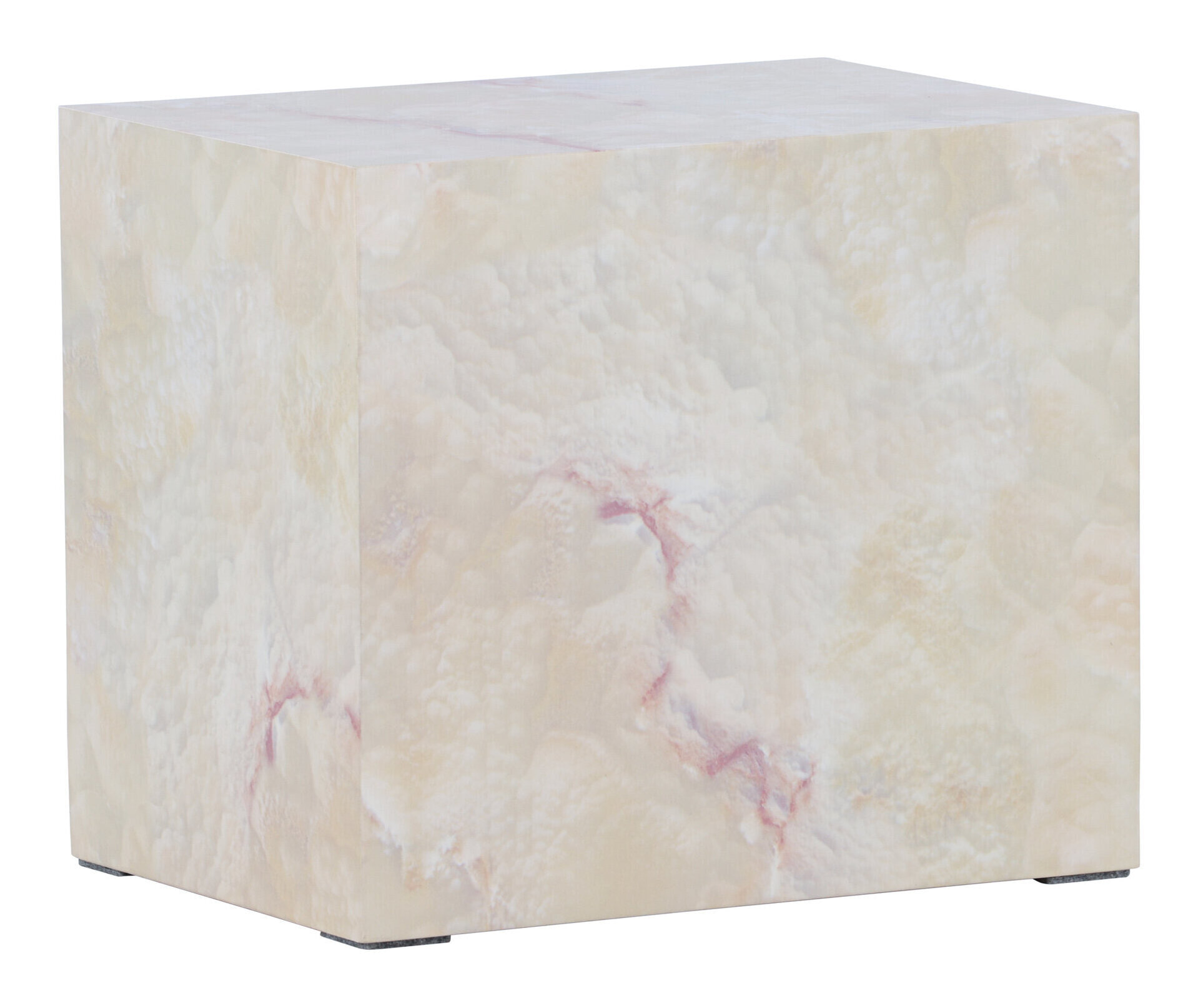 Nohr Bijzettafel 'Katiana' Marmerlook, 35 x 25cm, kleur Beige