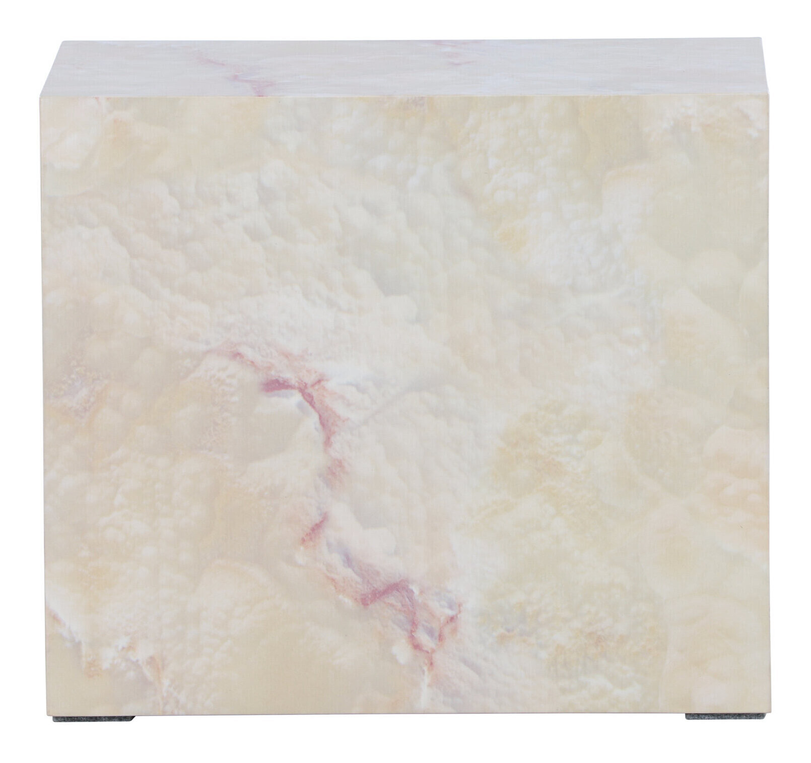 Nohr Bijzettafel 'Katiana' Marmerlook, 35 x 25cm, kleur Beige