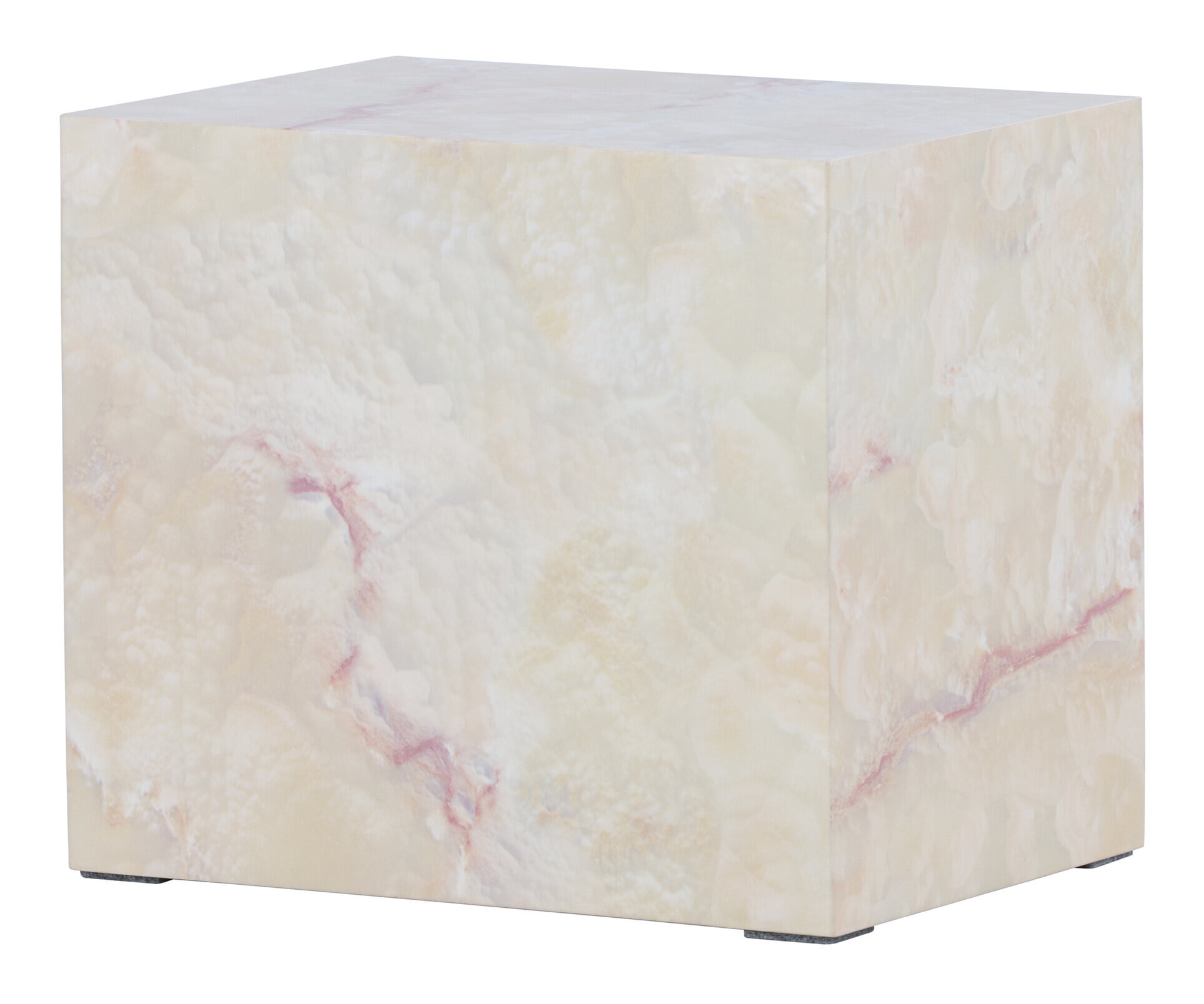 Nohr Bijzettafel 'Katiana' Marmerlook, 35 x 25cm, kleur Beige
