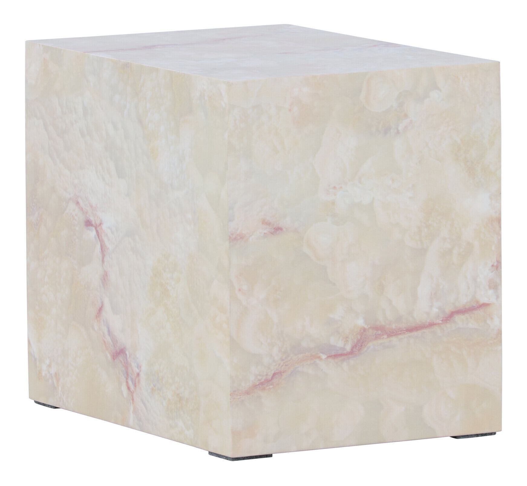 Nohr Bijzettafel 'Katiana' Marmerlook, 35 x 25cm, kleur Beige