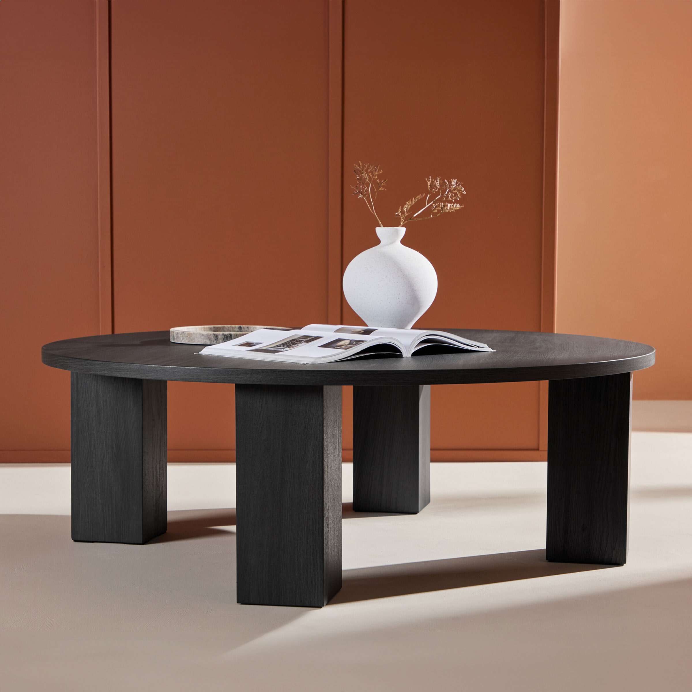 Nohr Ronde Salontafel Ciji MDF, 120cm - Zwart