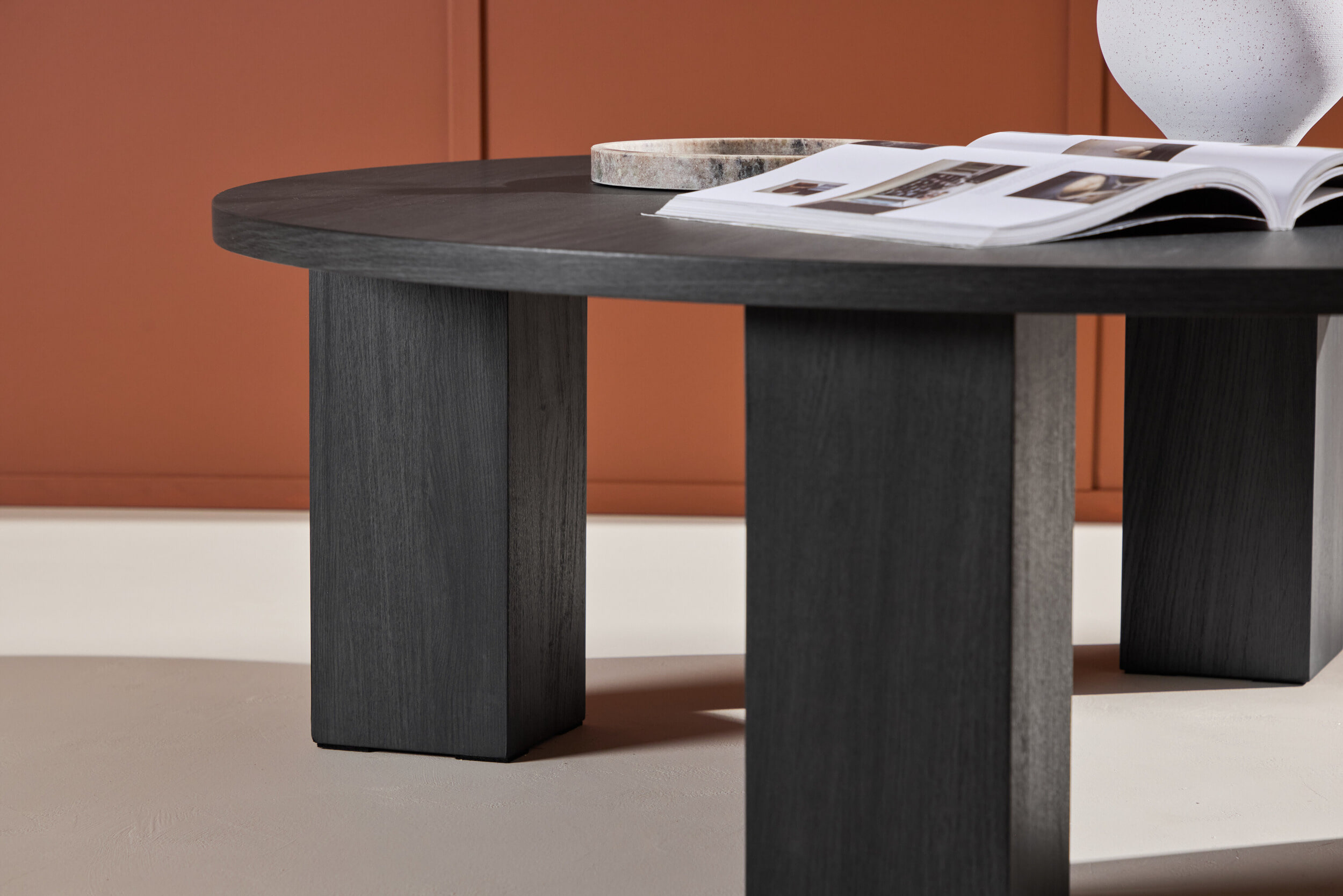Nohr Ronde Salontafel 'Ciji' MDF, 120cm, kleur Zwart