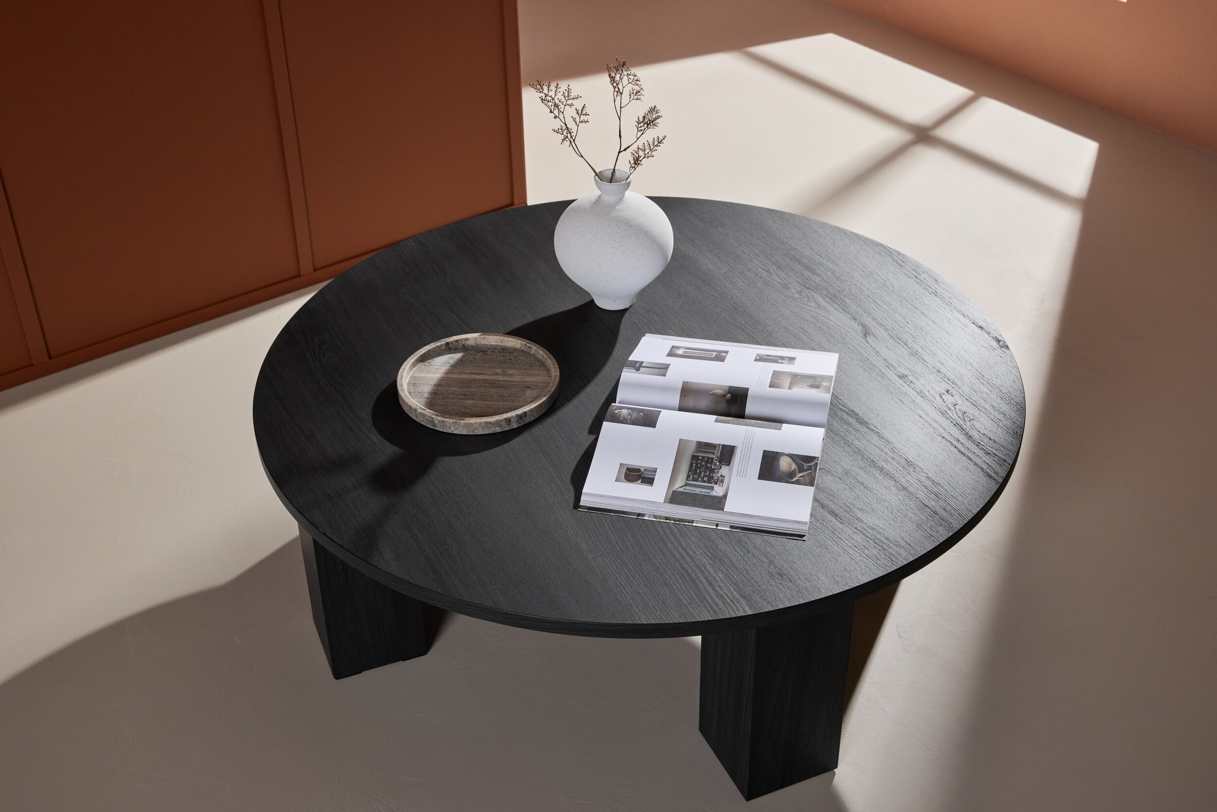 Nohr Ronde Salontafel 'Ciji' MDF, 120cm, kleur Zwart