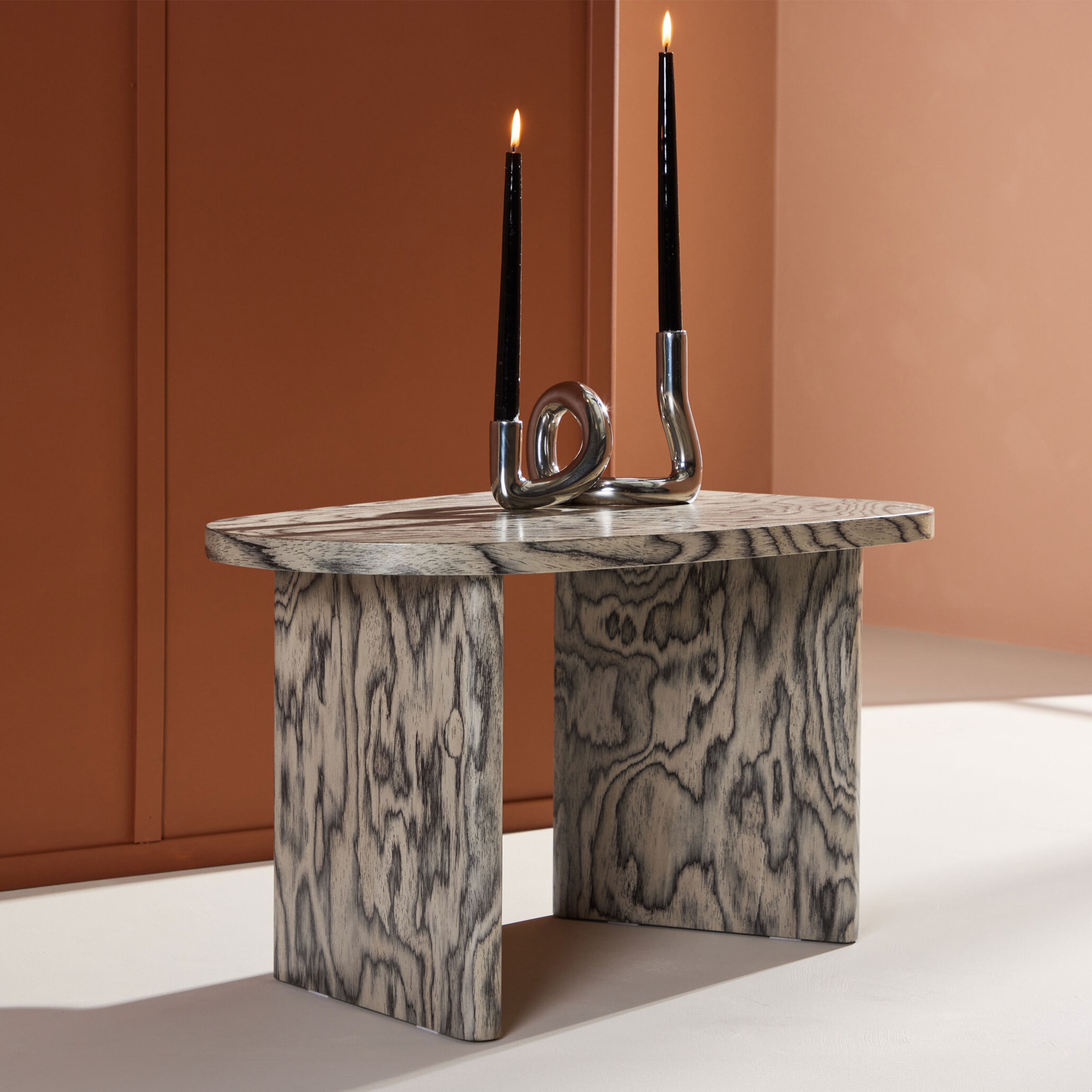 Nohr Organische Salontafel Jenea MDF, 70 x 45cm - Grijs