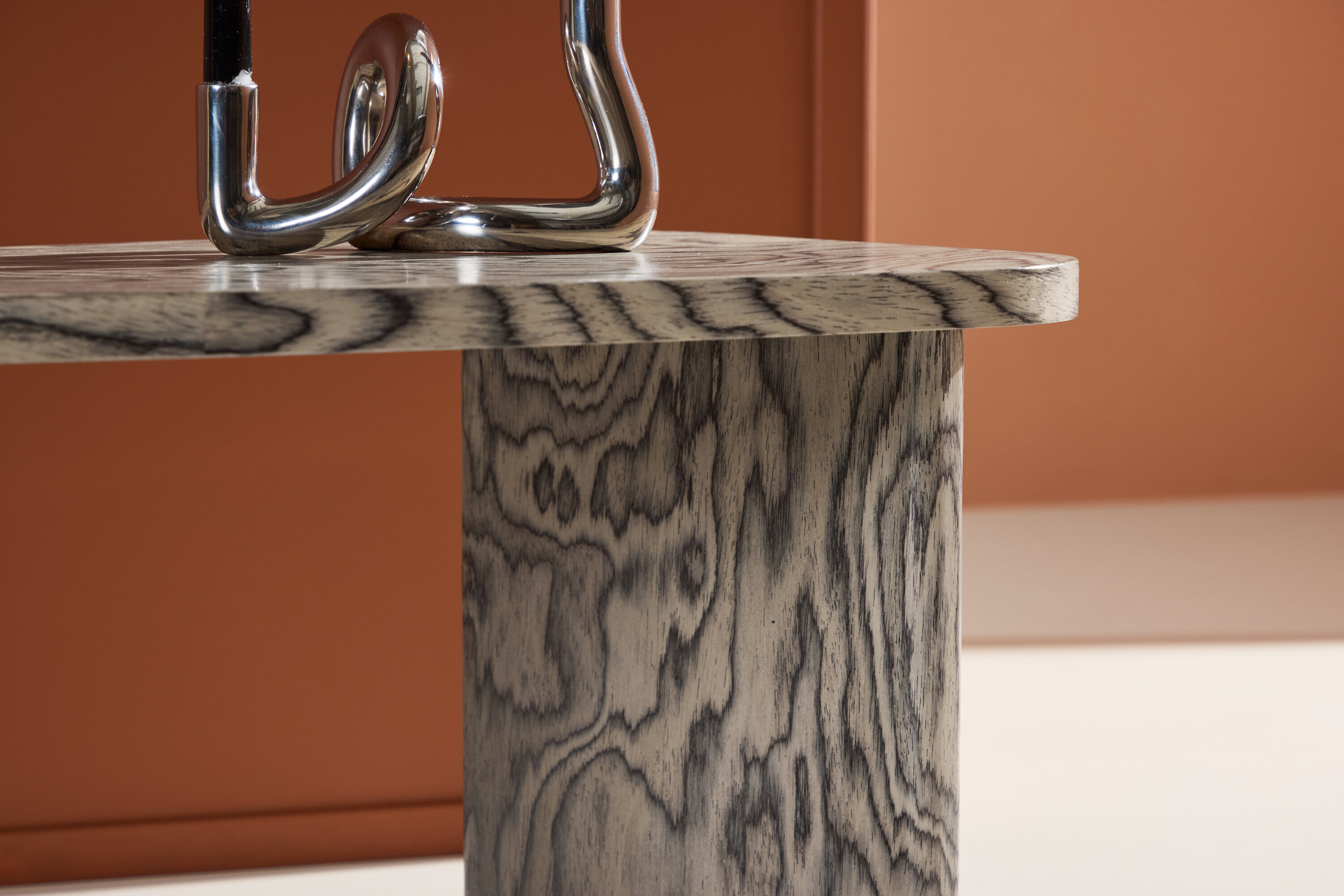 Nohr Organische Salontafel 'Jenea' MDF, 70 x 45cm, kleur Grijs
