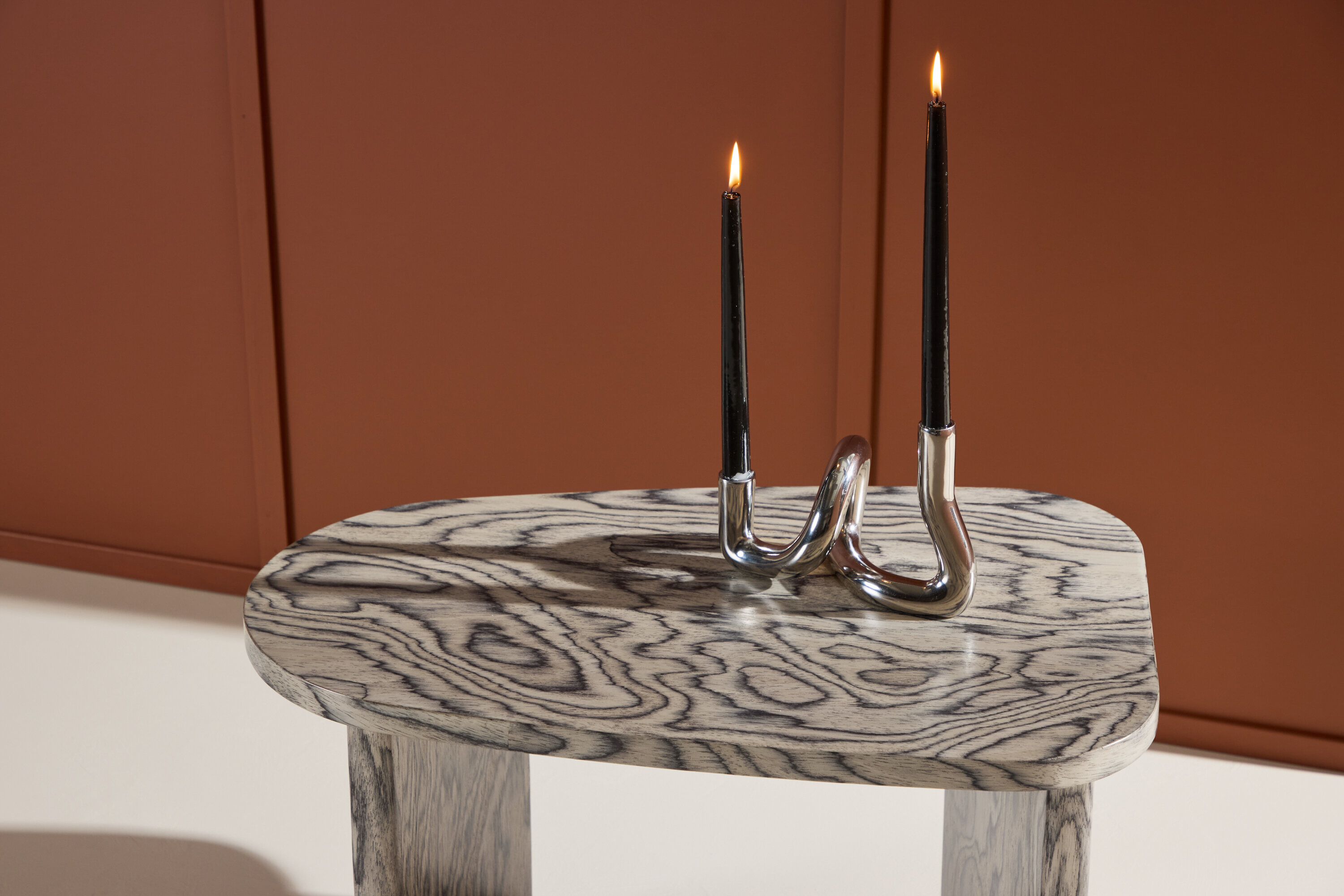 Nohr Organische Salontafel 'Jenea' MDF, 70 x 45cm, kleur Grijs