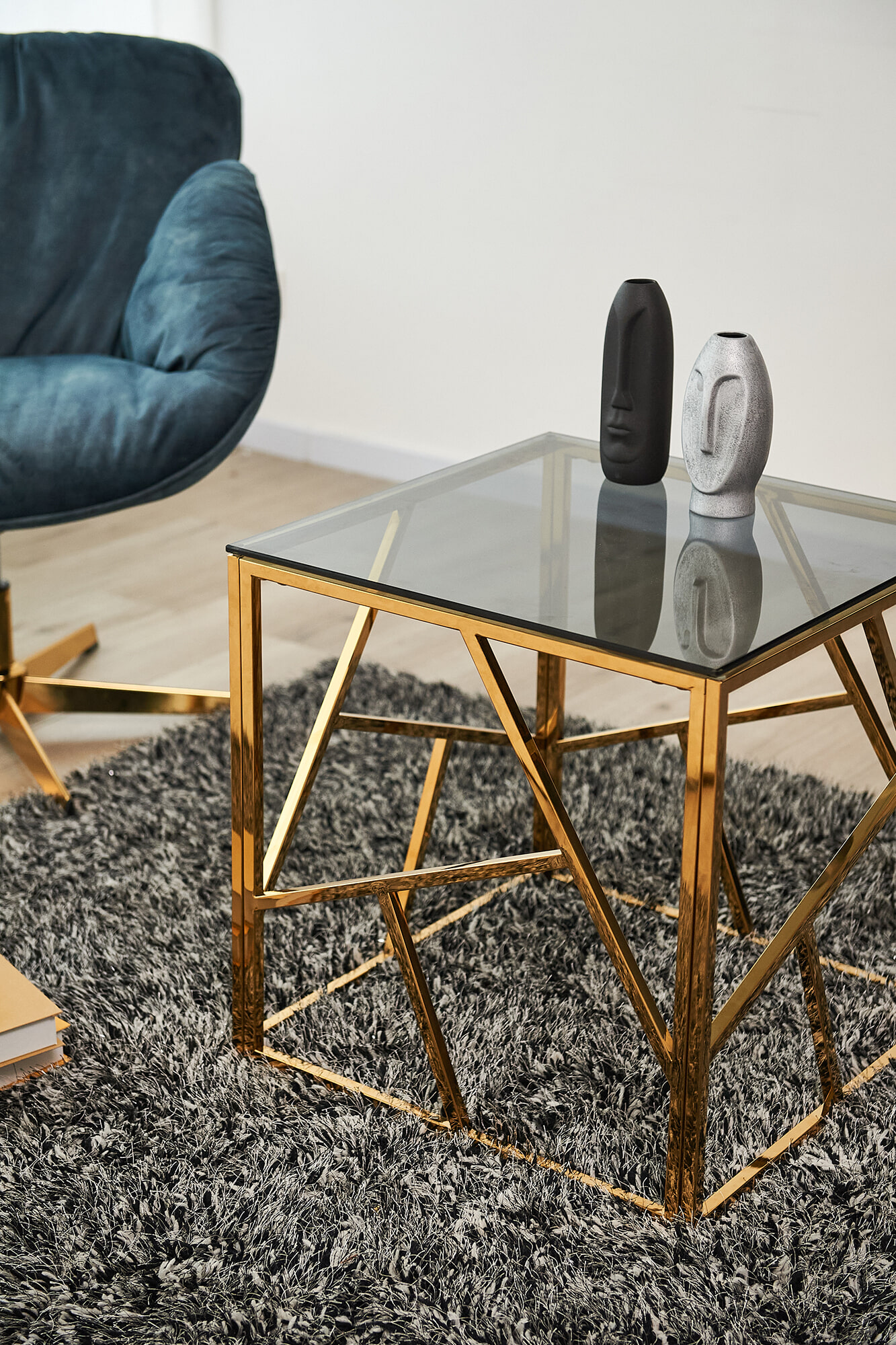 Artistiq Living Bijzettafel 'Mischa' 55cm, kleur goud