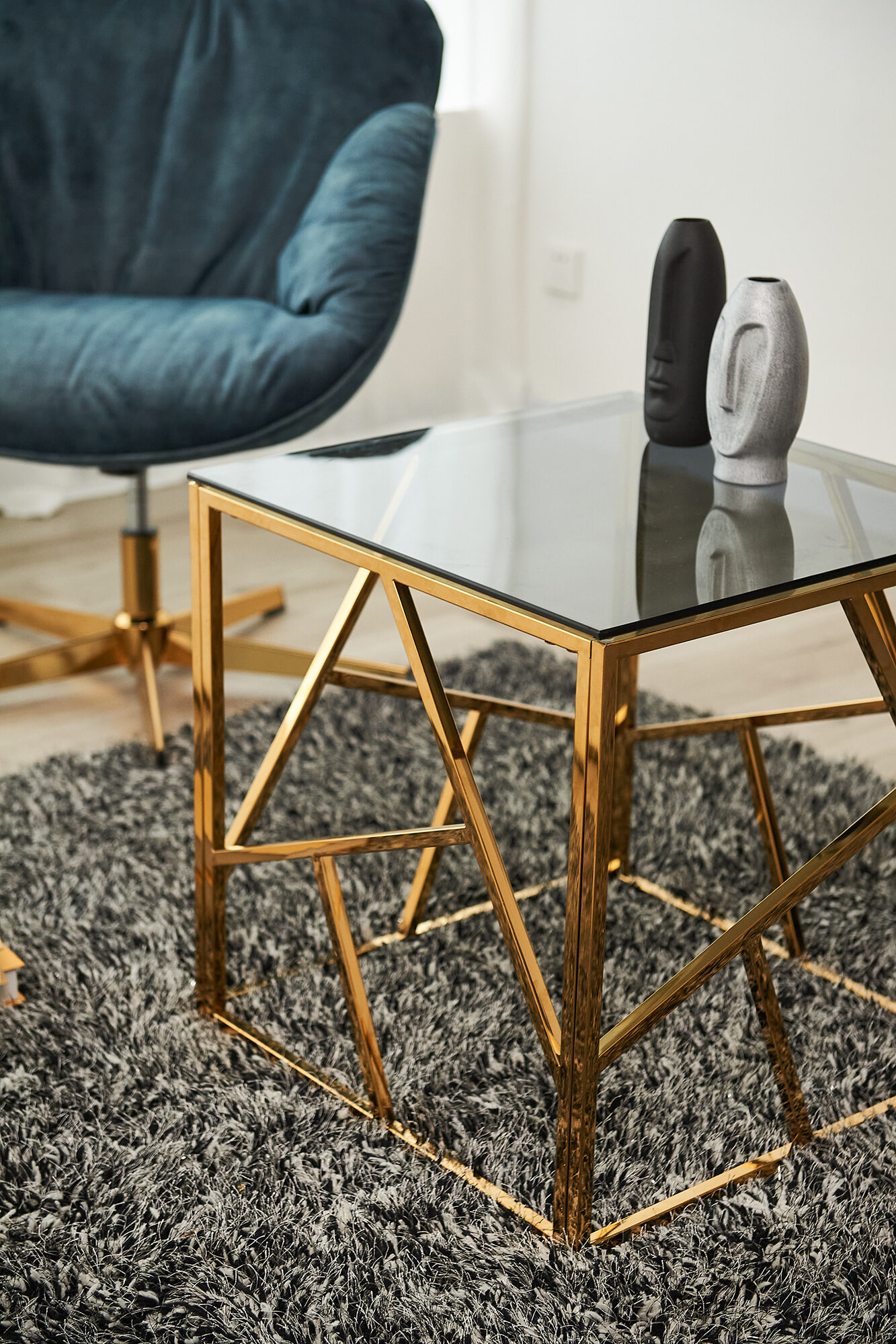 Artistiq Living Bijzettafel 'Mischa' 55cm, kleur goud