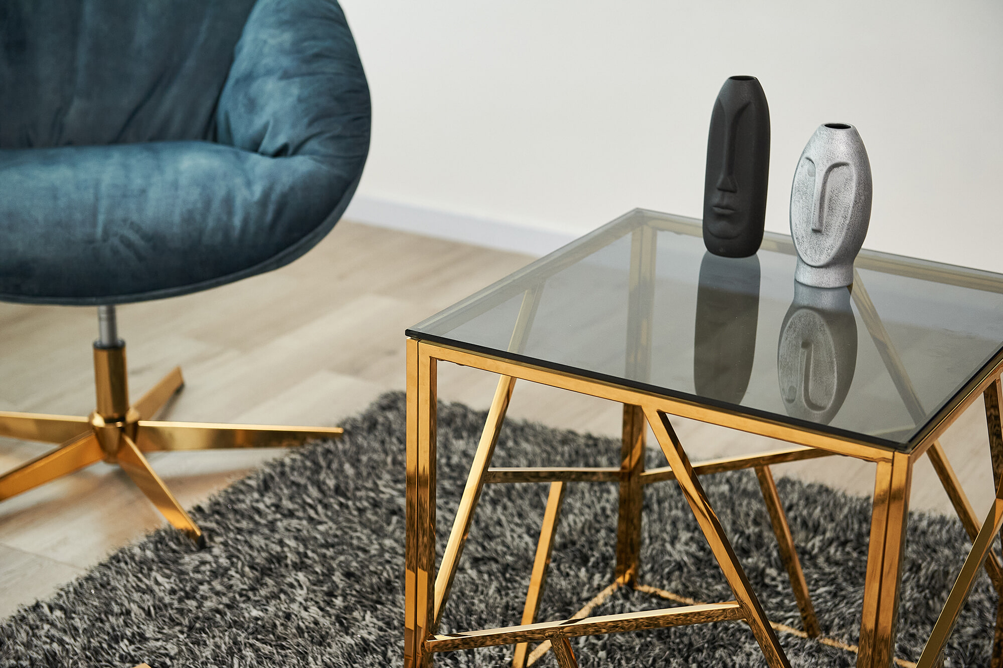 Artistiq Living Bijzettafel 'Mischa' 55cm, kleur goud