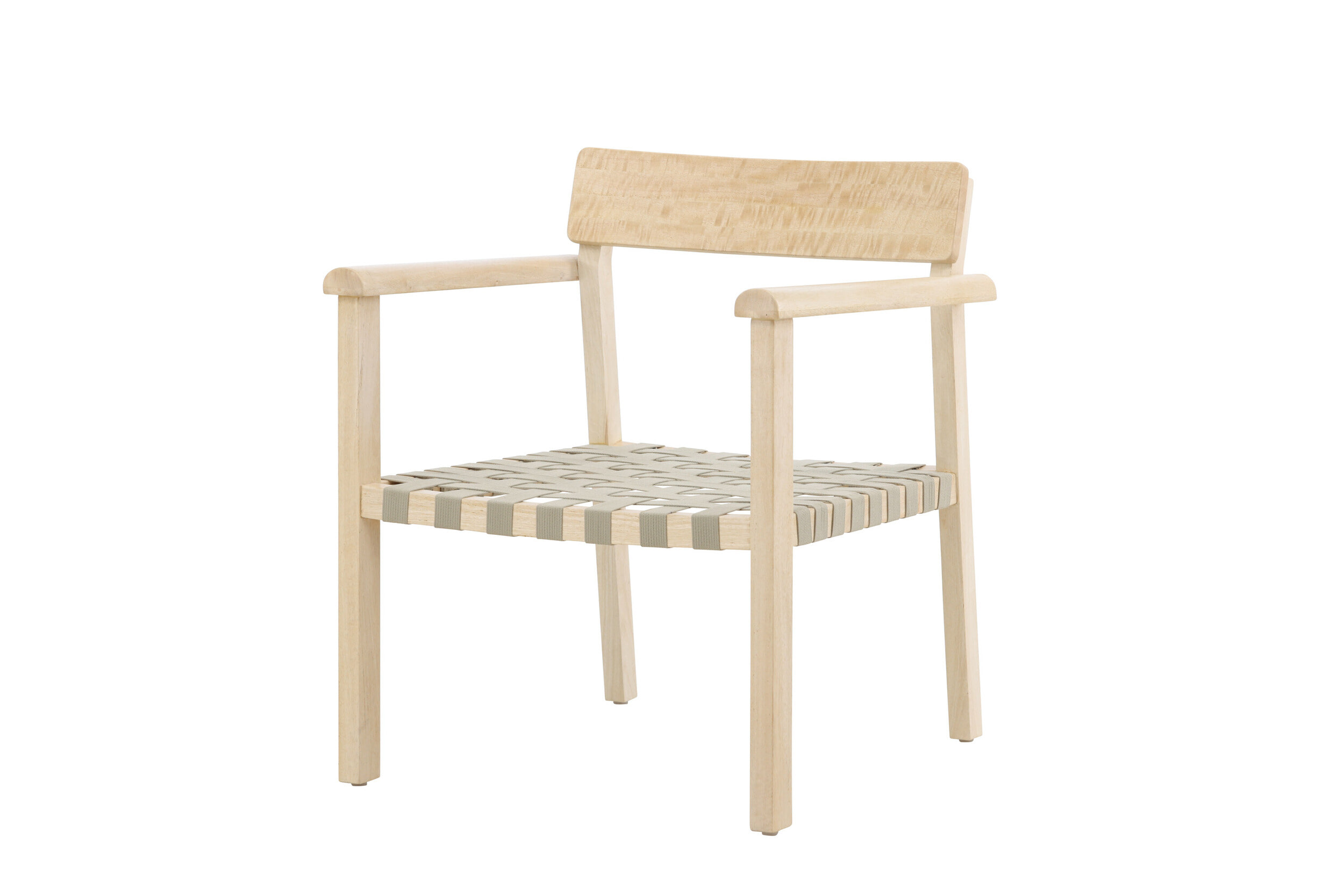 Nohr Fauteuil 'Arlicia' Mangohout, kleur Naturel/Grijs