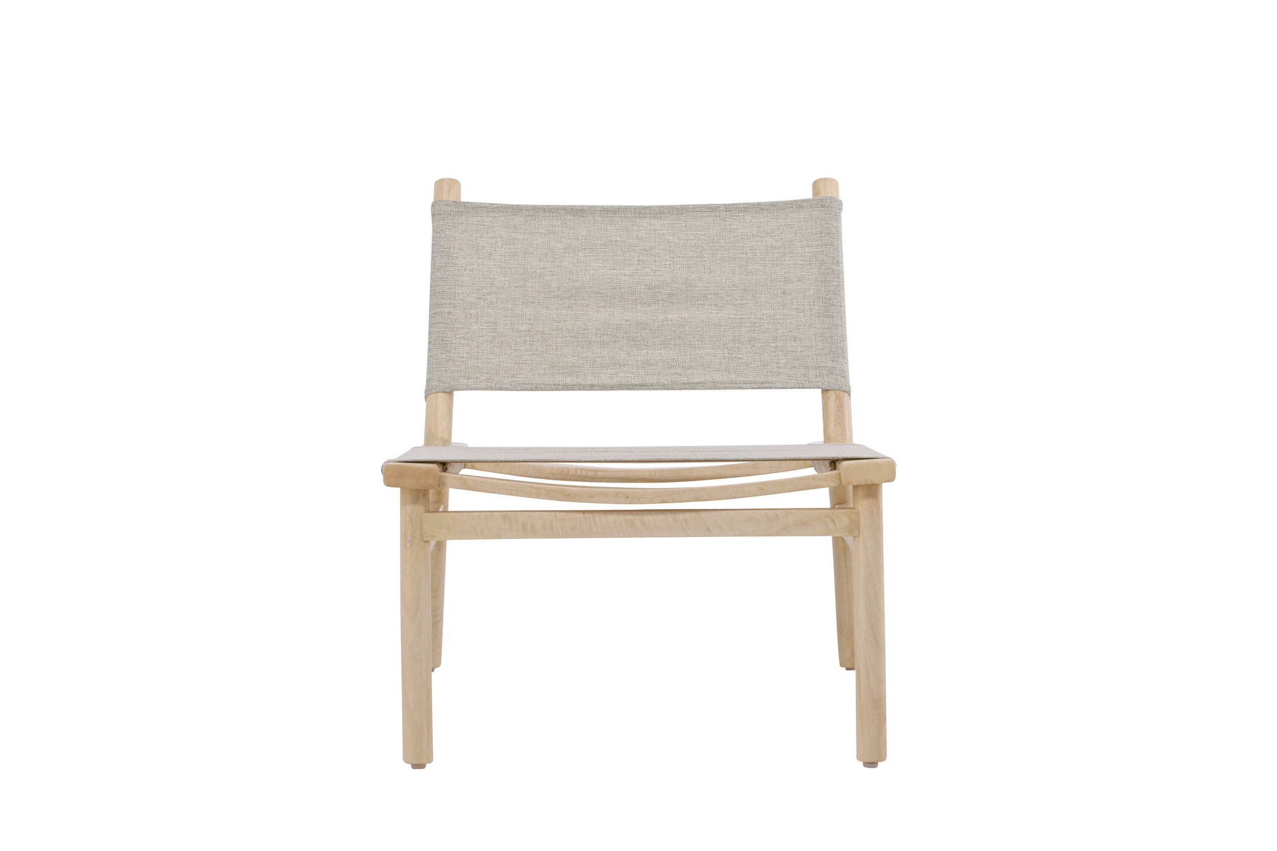 Nohr Fauteuil 'Sheyna' Mangohout, kleur Naturel/Grijs