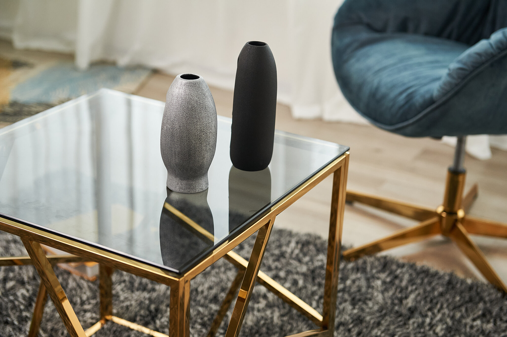 Artistiq Living Bijzettafel 'Mischa' 55cm, kleur goud