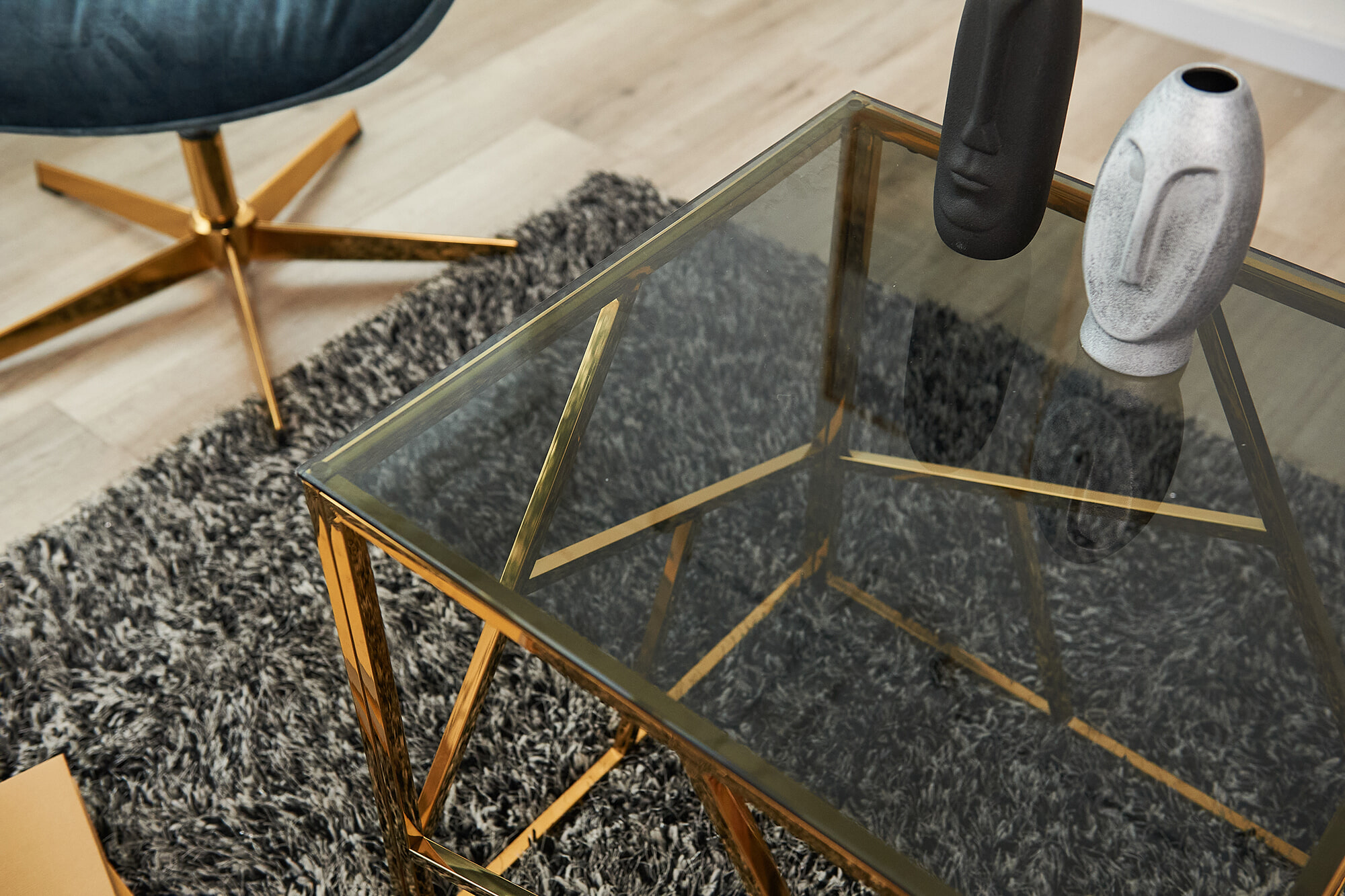 Artistiq Living Bijzettafel 'Mischa' 55cm, kleur goud
