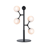 Halo Design Tafellamp 'Atom' kleur Zwart / Opaal