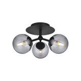 Halo Design Plafondlamp 'Atom' kleur Zwart / Smoke