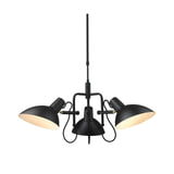 Halo Design Hanglamp 'METROPOLE' 3-lamps, kleur Zwart