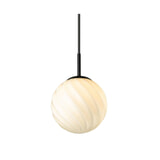 Halo Design Hanglamp 'TWIST' Ø15cm, kleur Zwart / Opaal
